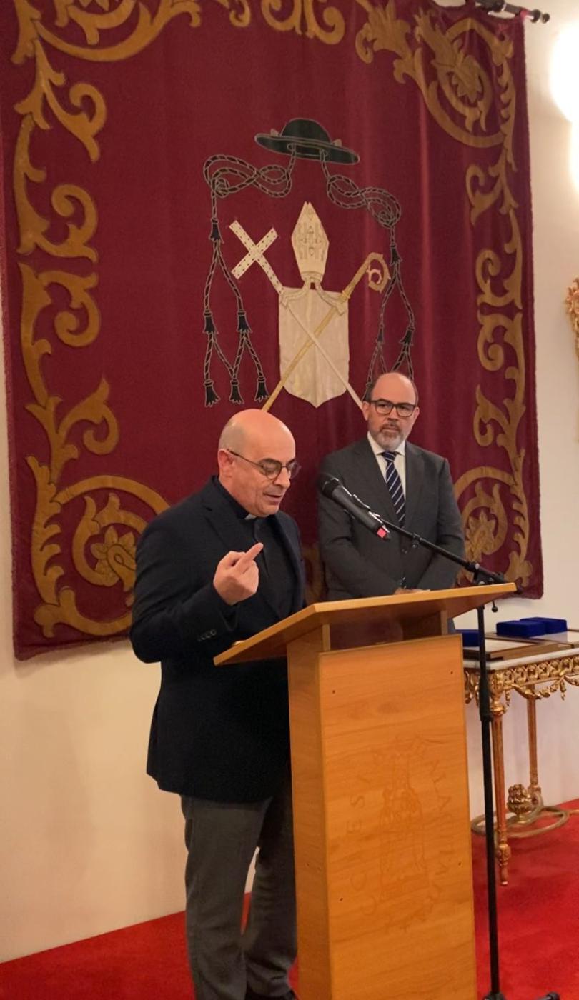 Miguel A. Gamero, director del Archivo Histórico Diocesano durante la presentación