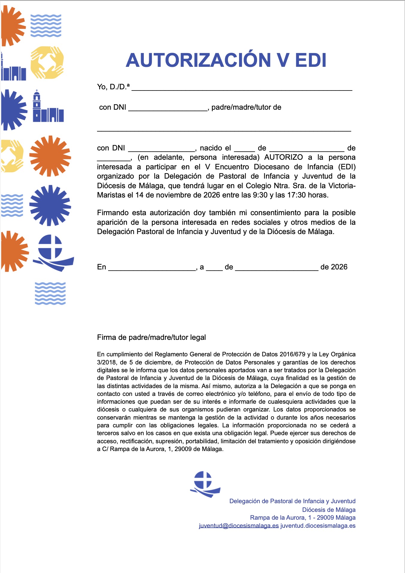 Autorización de los padres