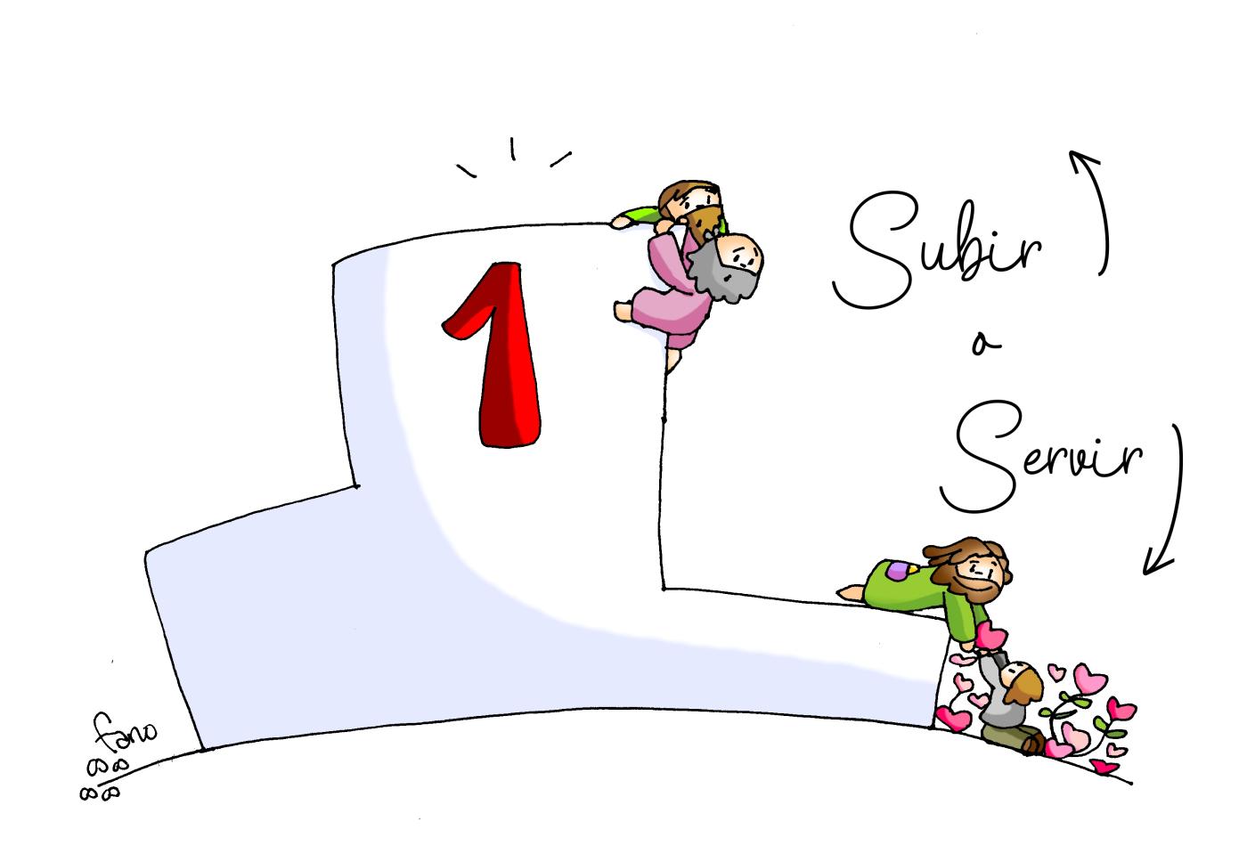 ¿Subir o servir?...