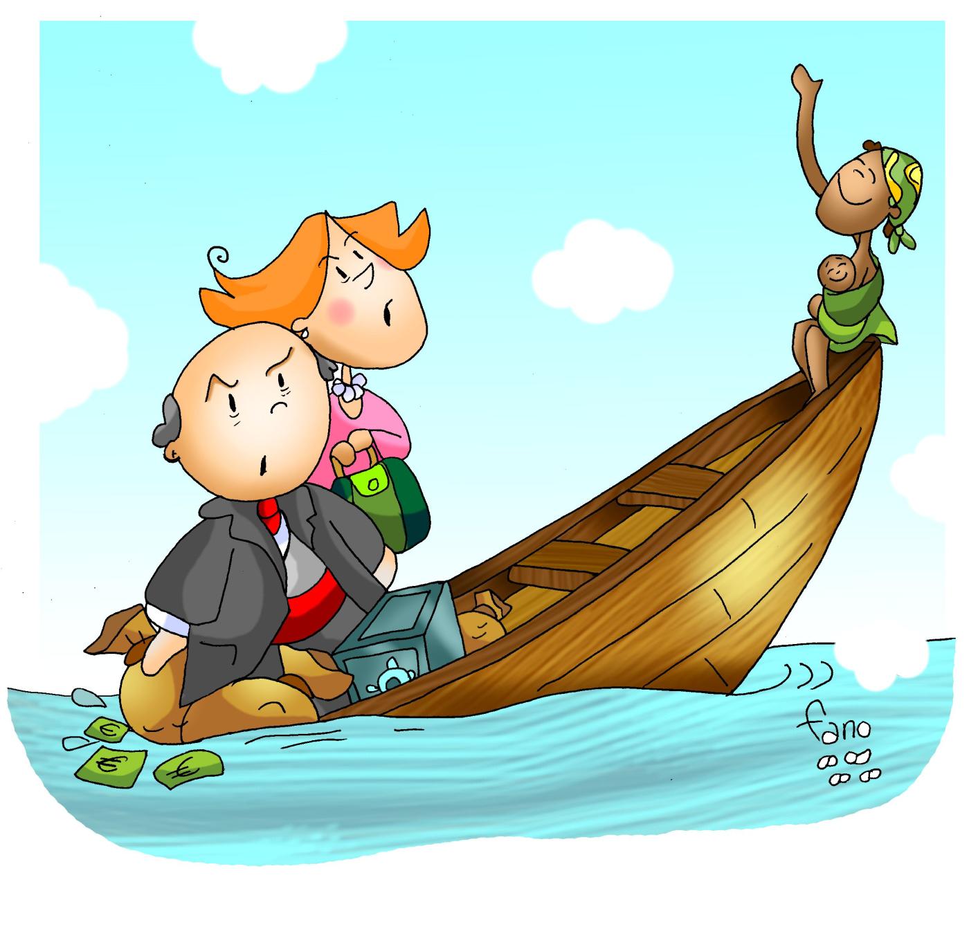 Los ricos se hunden ...