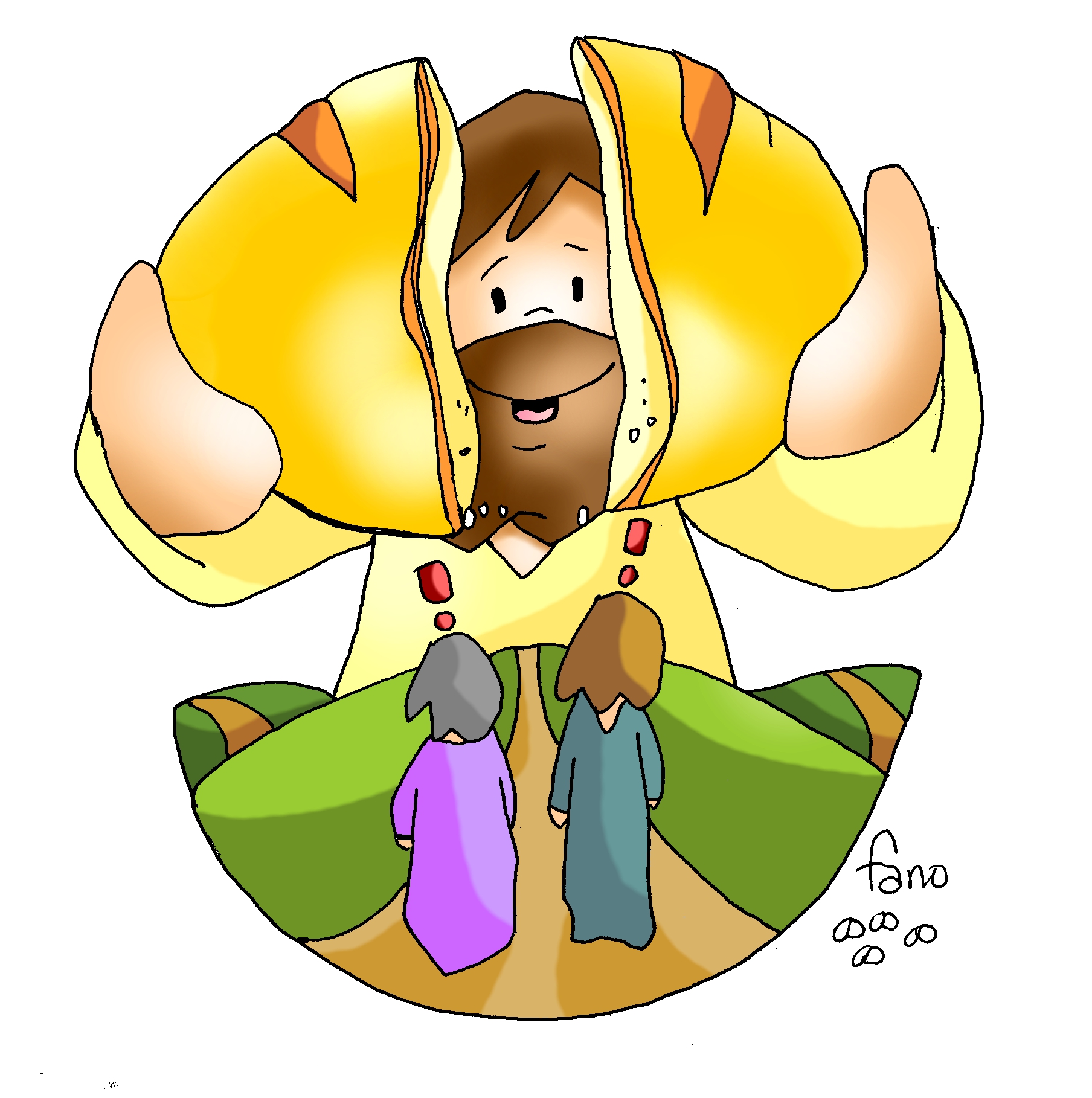 Dibujos Fano: REconócelo al PARTIR el pan