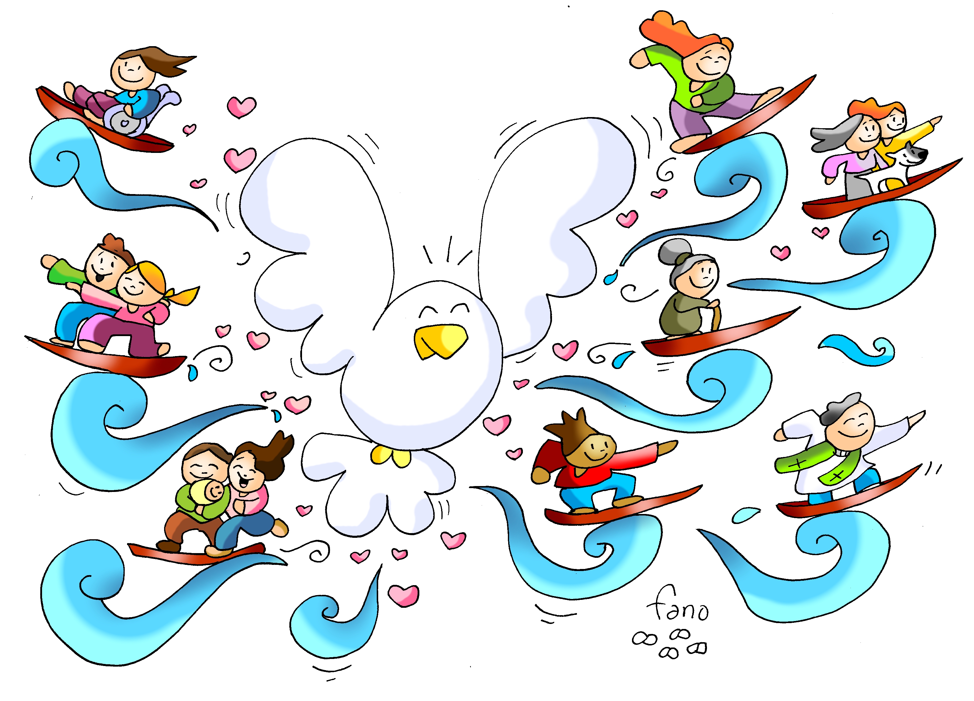 Dibujos Fano: Movidos por la ola del Espíritu