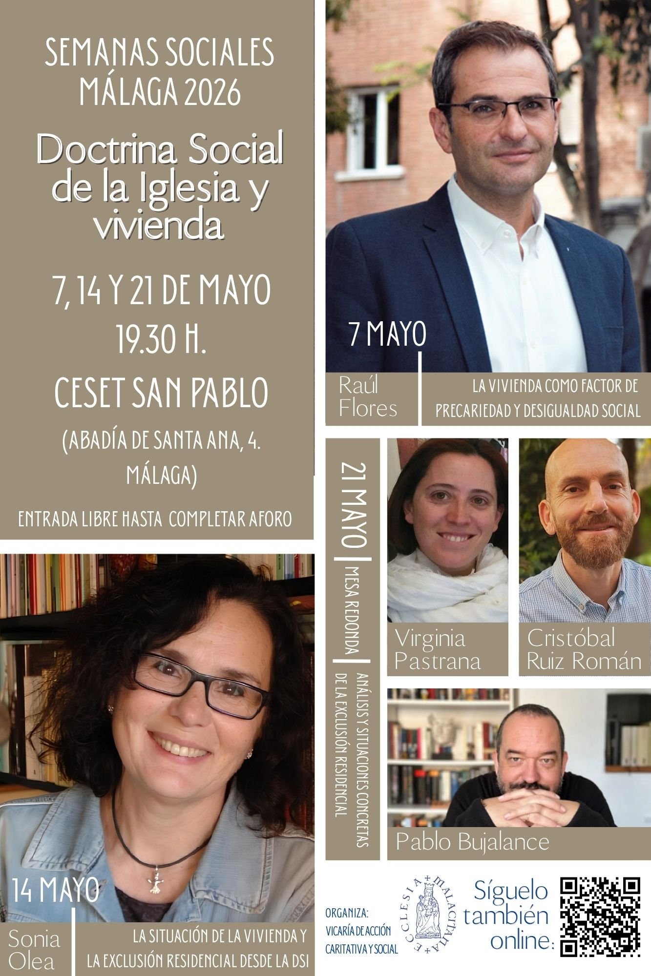 La vivienda centra las Semanas Sociales de Málaga 2026