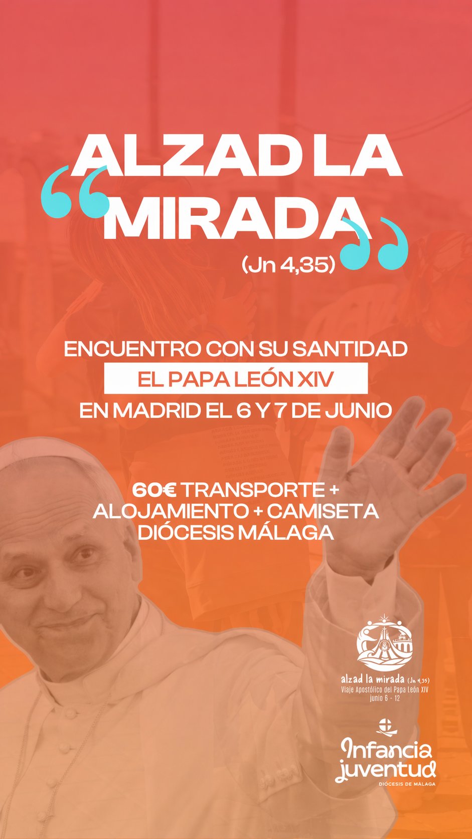 Los jóvenes peregrinan a Madrid a encontrarse con el papa León XIV y oran por este viaje