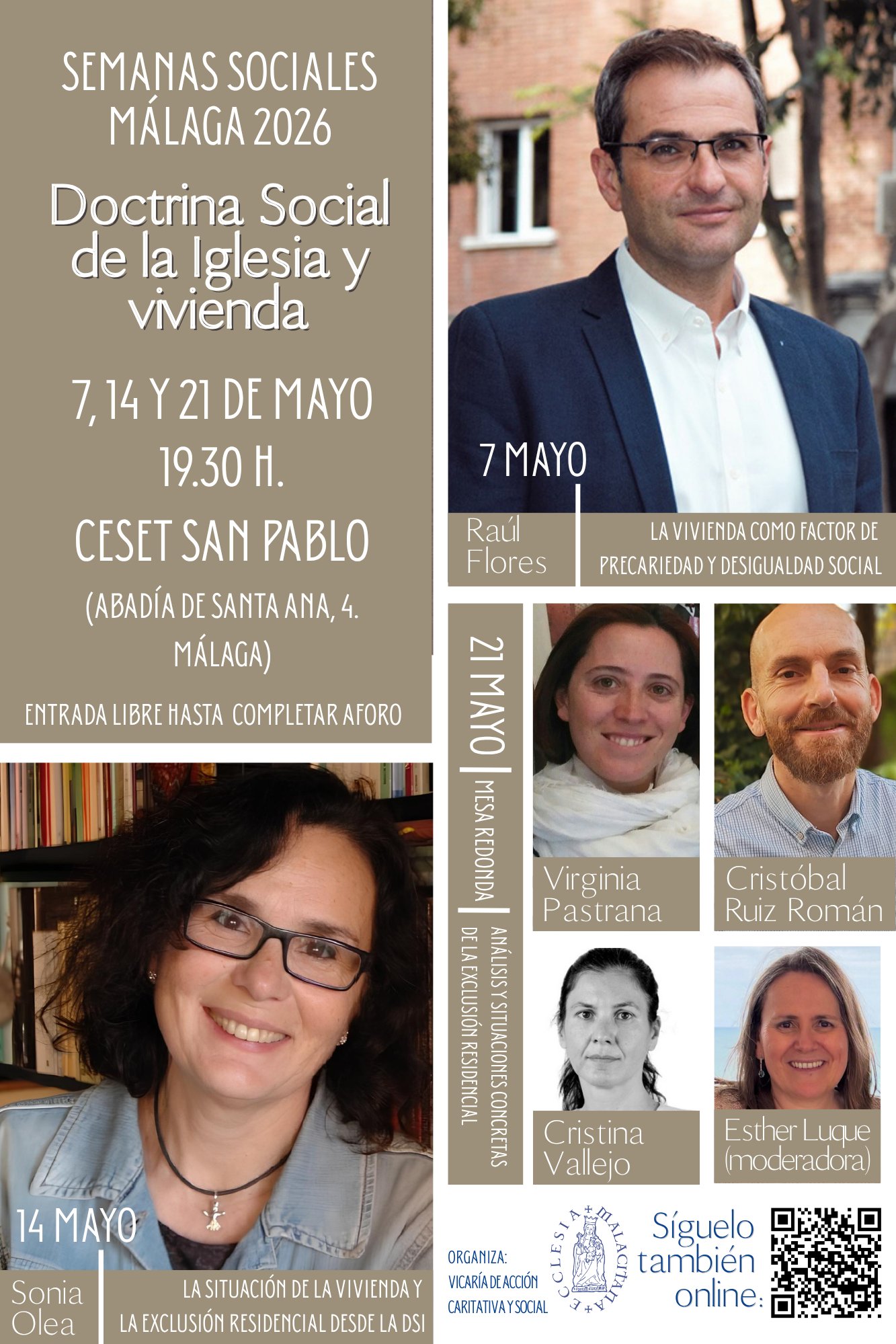 La vivienda centra las Semanas Sociales de Málaga 2026
