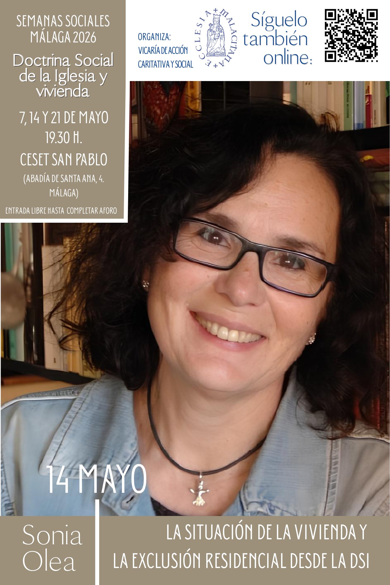 Sonia Olea mira a la vivienda desde la DSI en las Semanas Sociales