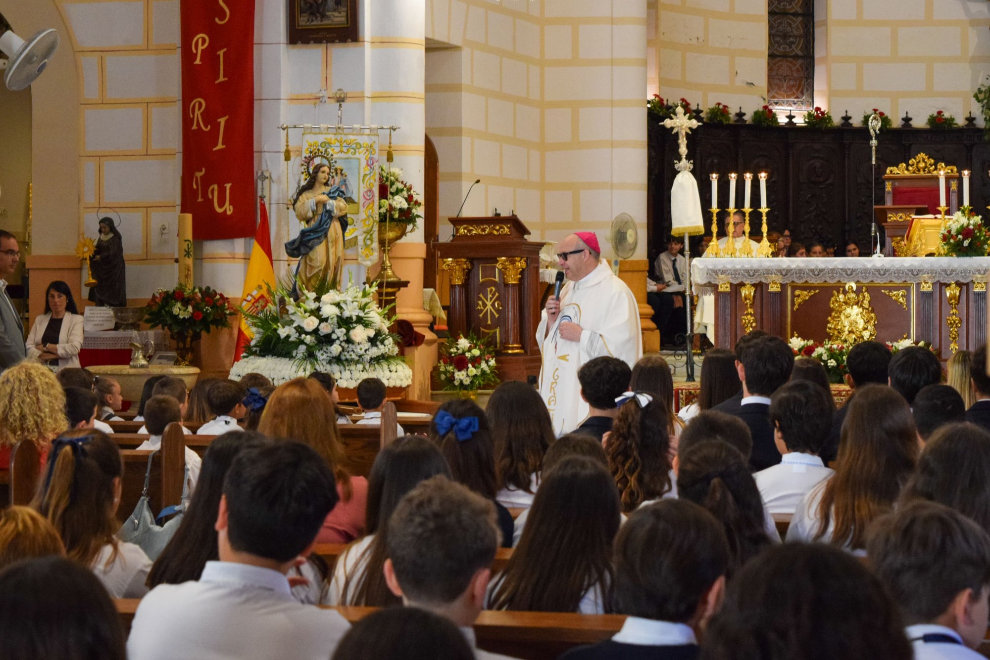 Rosario de la Aurora con la imagen de la Virgen del Buen Consejo