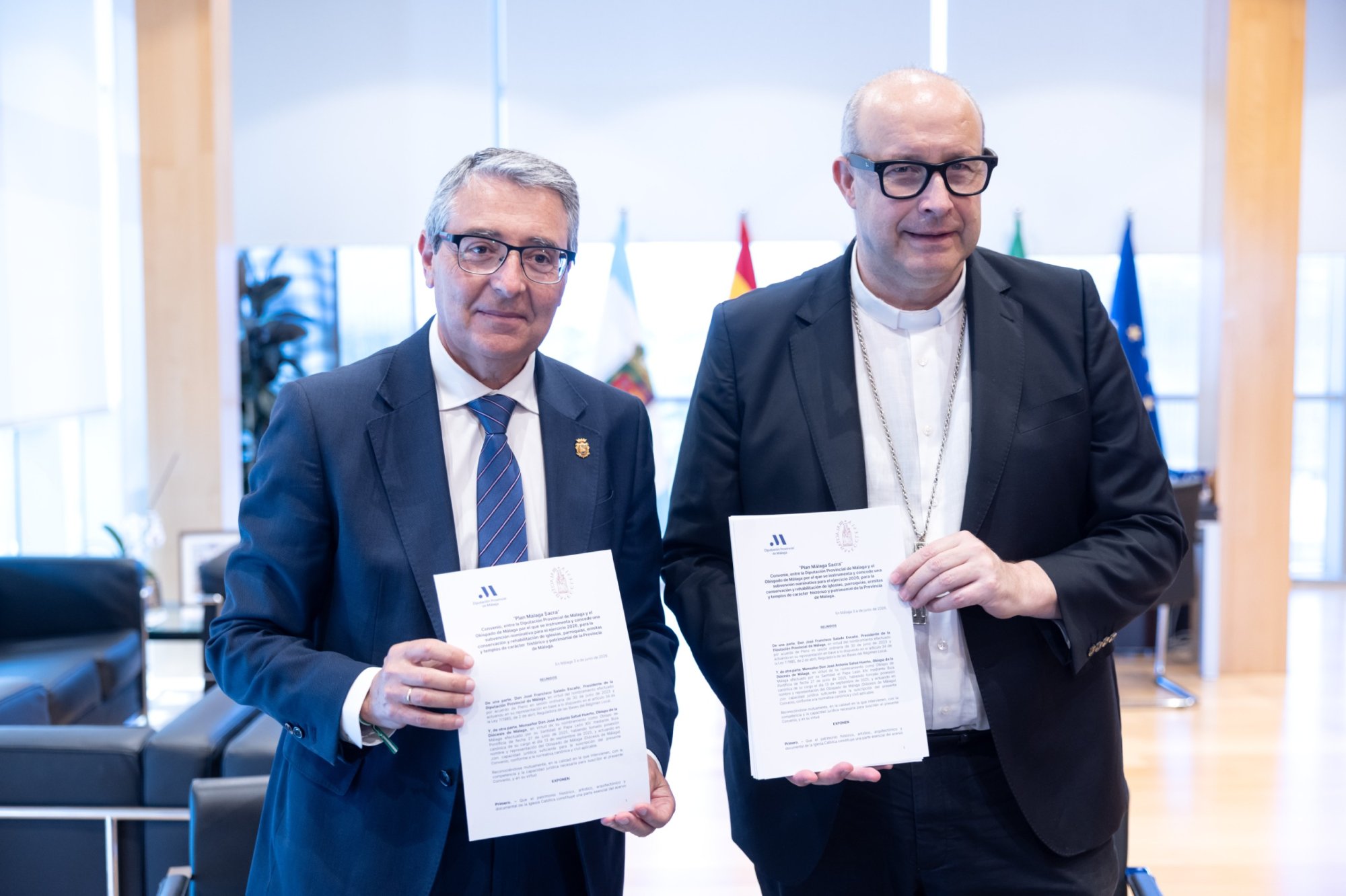 Firma del Plan "Málaga Sacra" para la rehabilitación de templos rurales