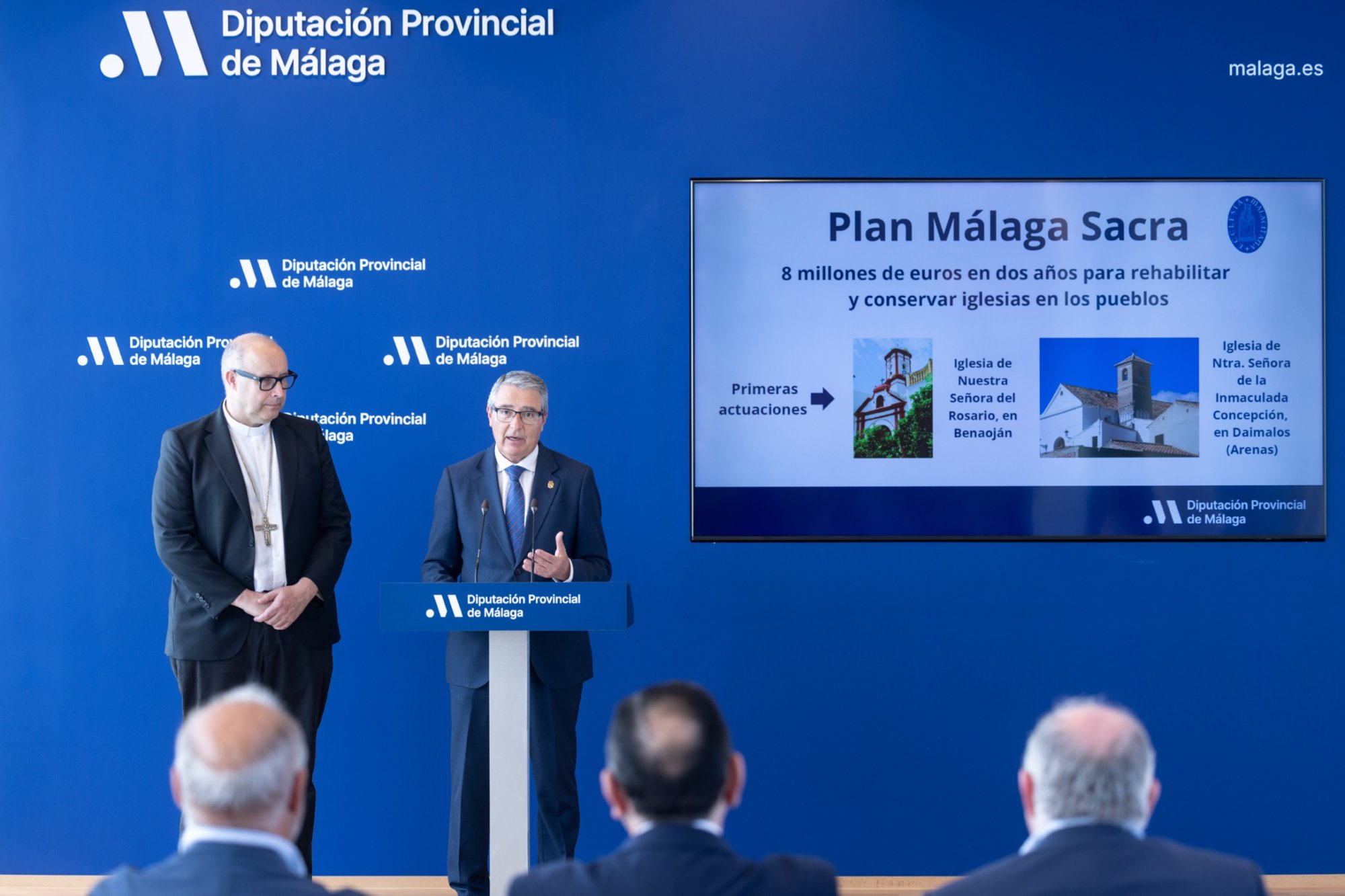 Firma del Plan "Málaga Sacra" para la rehabilitación de templos rurales