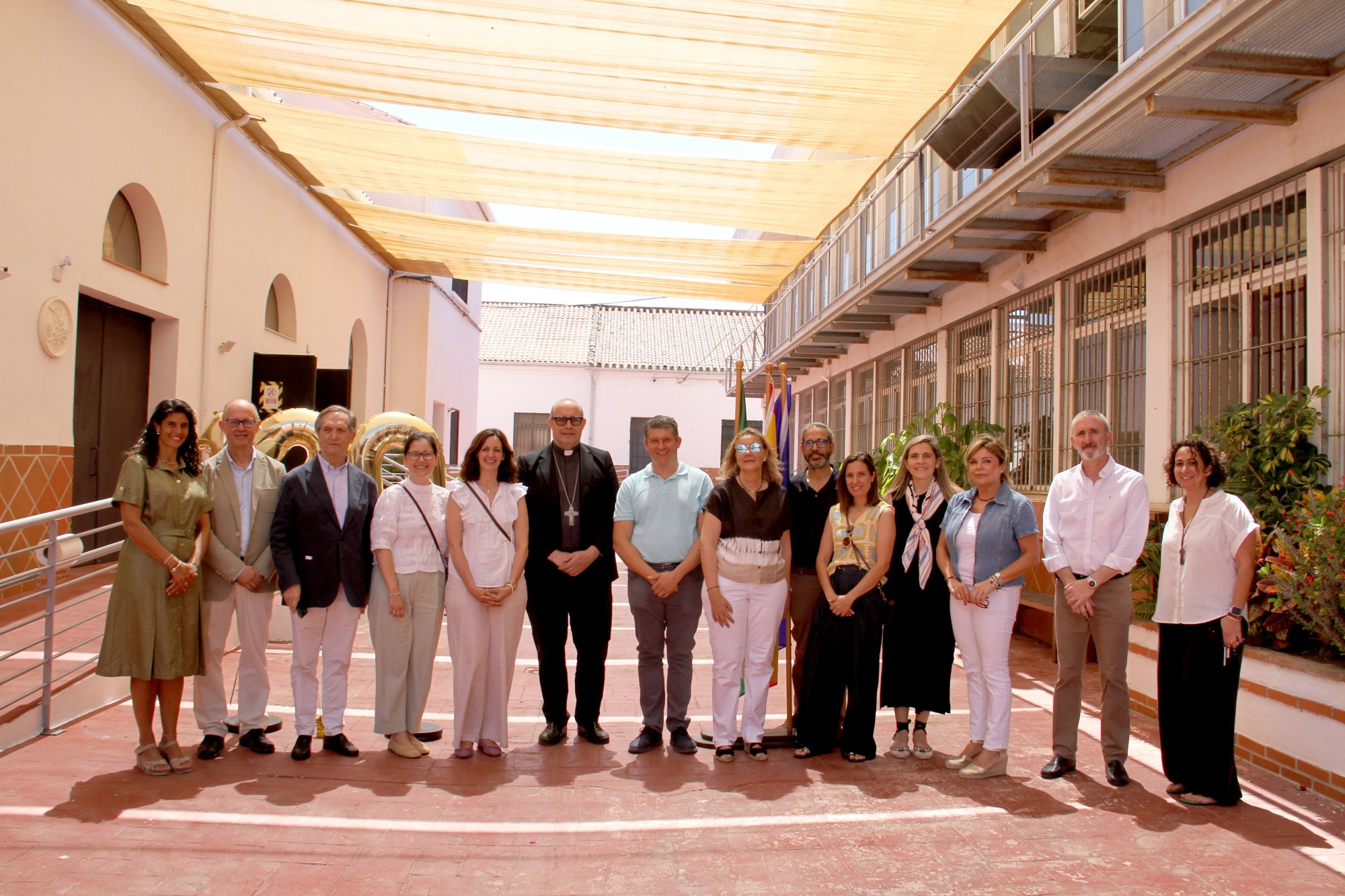 Visita del Obispo de Málaga a las Escuelas Ave María