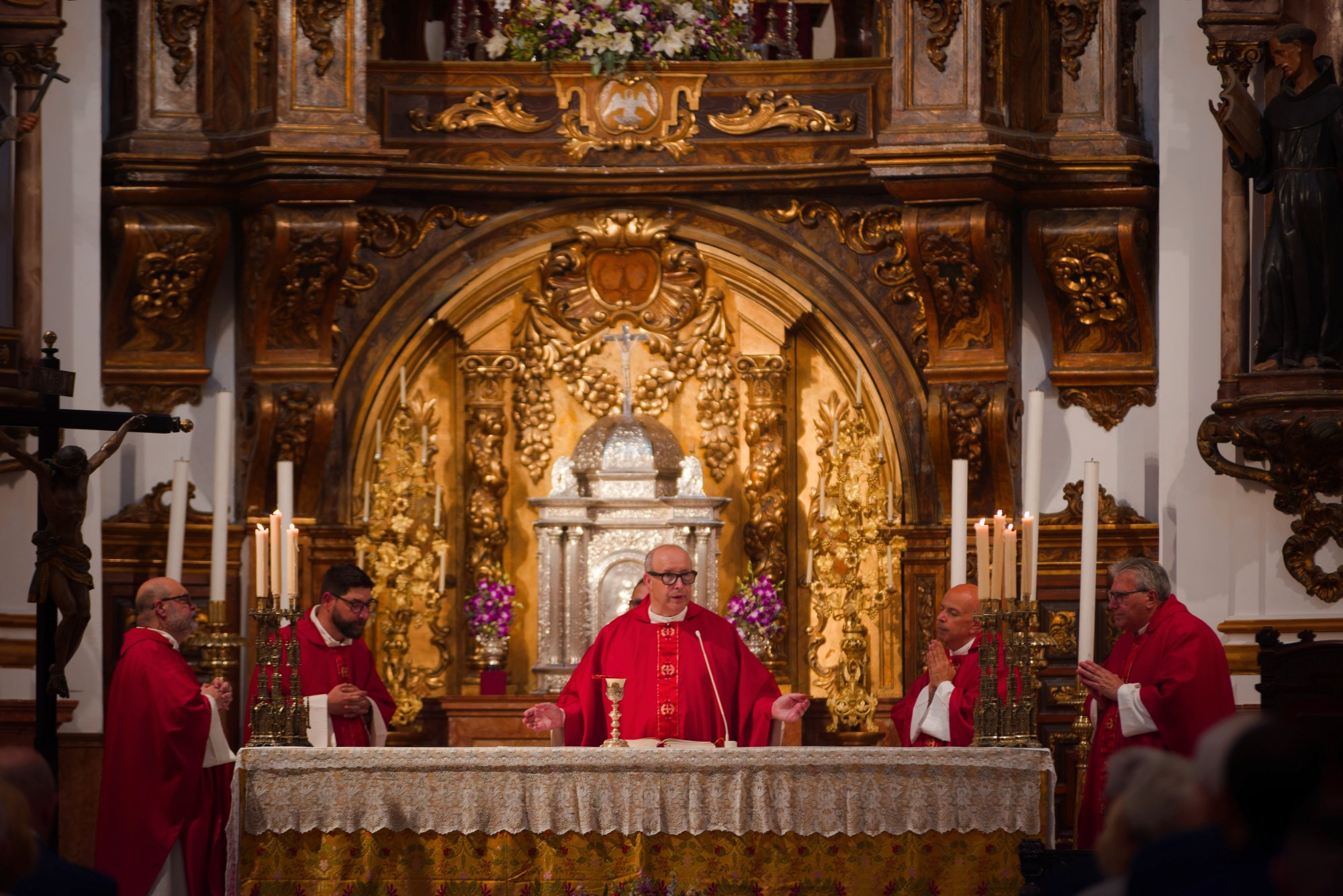 Misa en la iglesia de los Santos Mártires en la fiesta de San Ciriaco y Santa Paula 2026