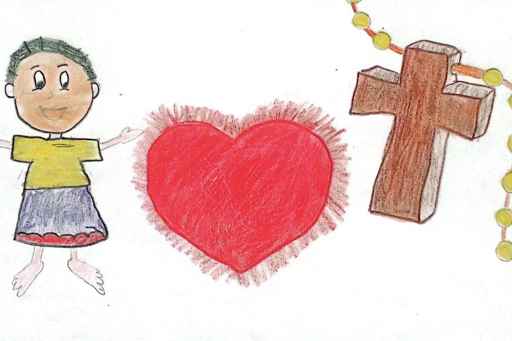 Los niños y niñas de la Misión Diocesana, en un concurso de dibujo
