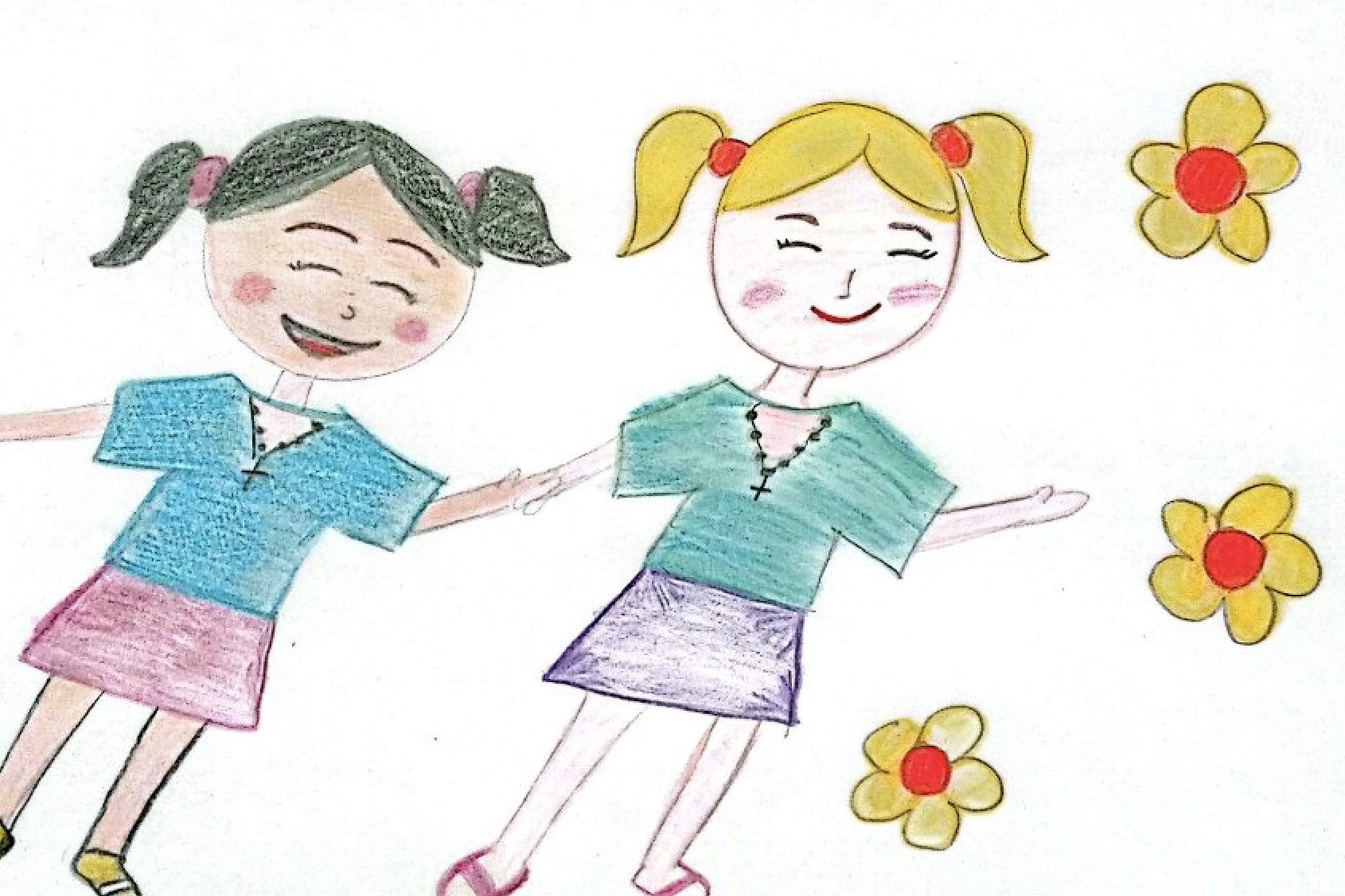Los niños y niñas de la Misión Diocesana, en un concurso de dibujo