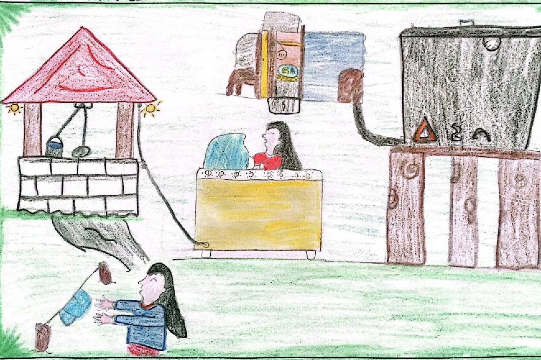 Los niños y niñas de la Misión Diocesana, en un concurso de dibujo