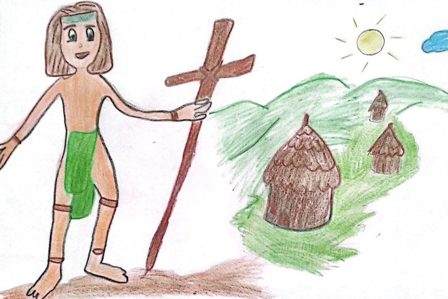 Los niños y niñas de la Misión Diocesana, en un concurso de dibujo