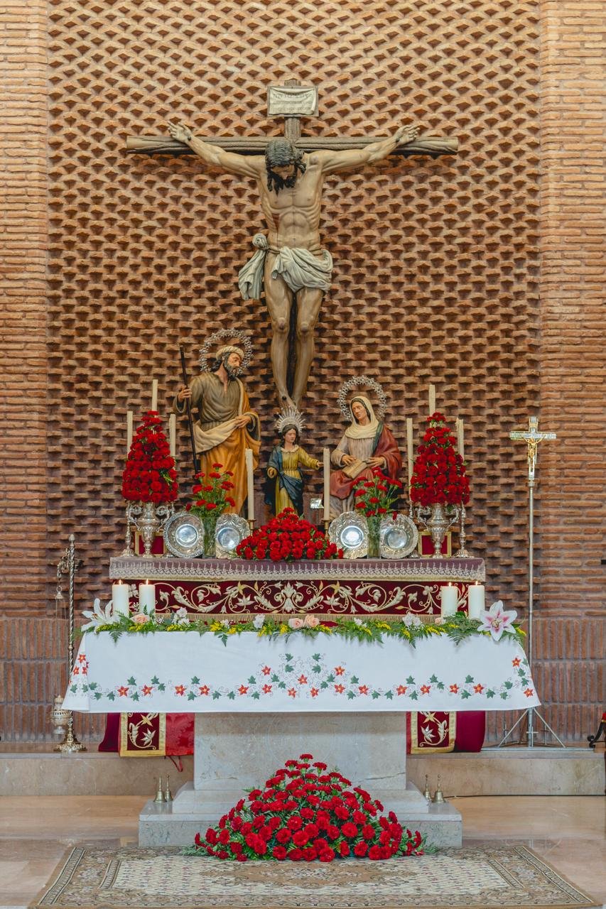 San Joaquín y Santa Ana con la Virgen María