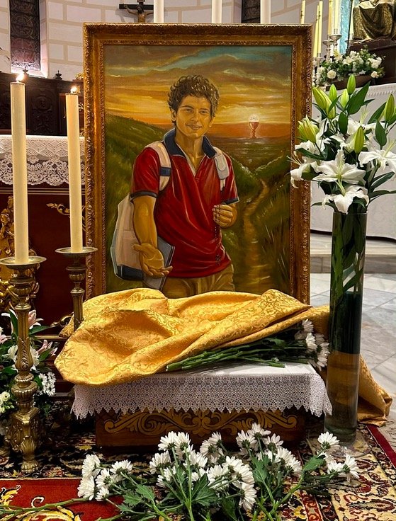 MELILLA. Llega una reliquia de san Carlo Acutis