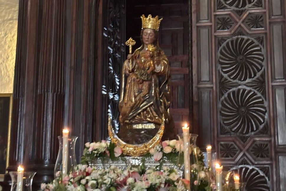 La Virgen de la Victoria ya está en la Catedral para su novena