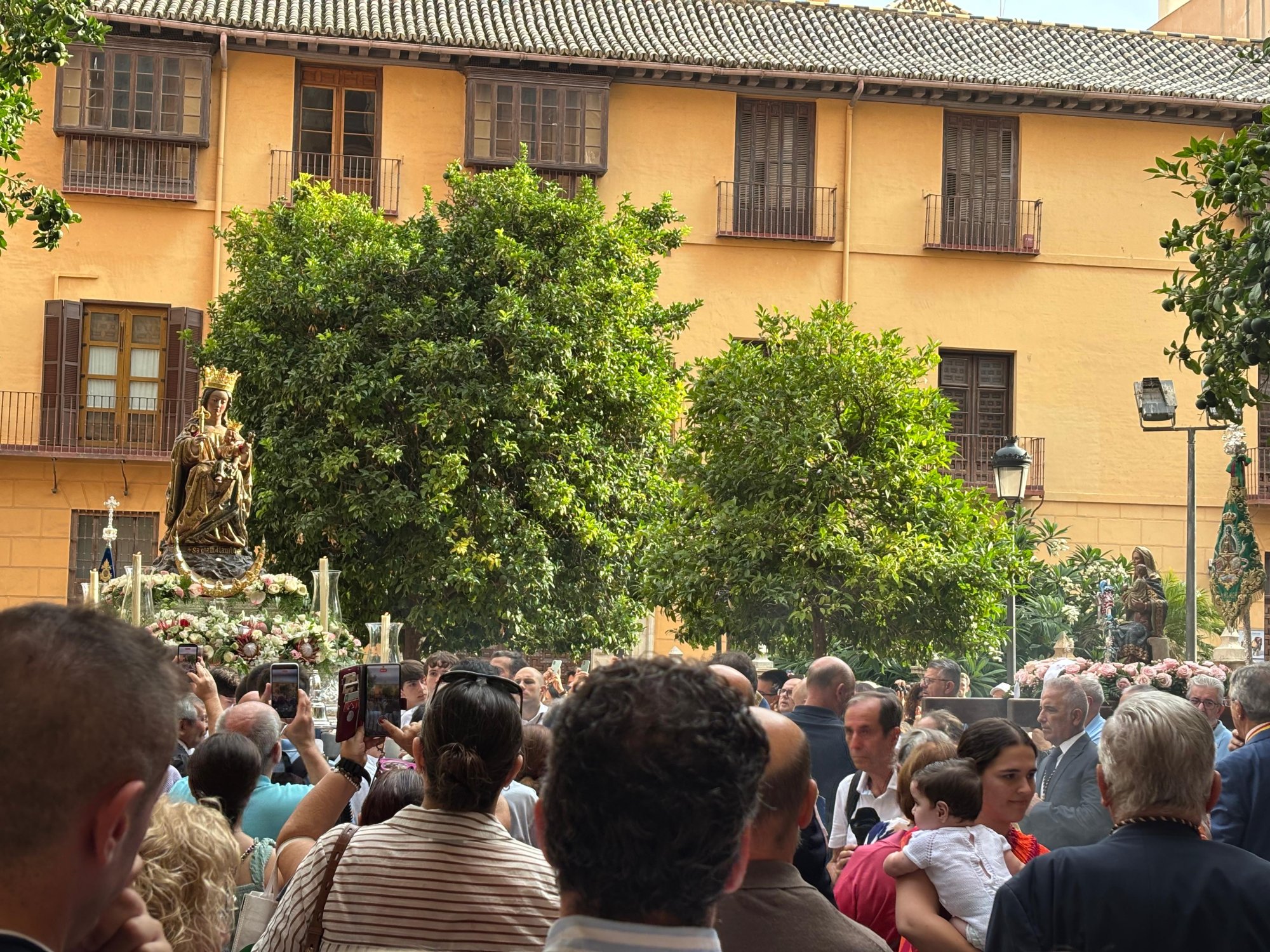 Traslado de la Virgen de la Victoria desde su Santuario a la Catedral el domingo 23 de agosto