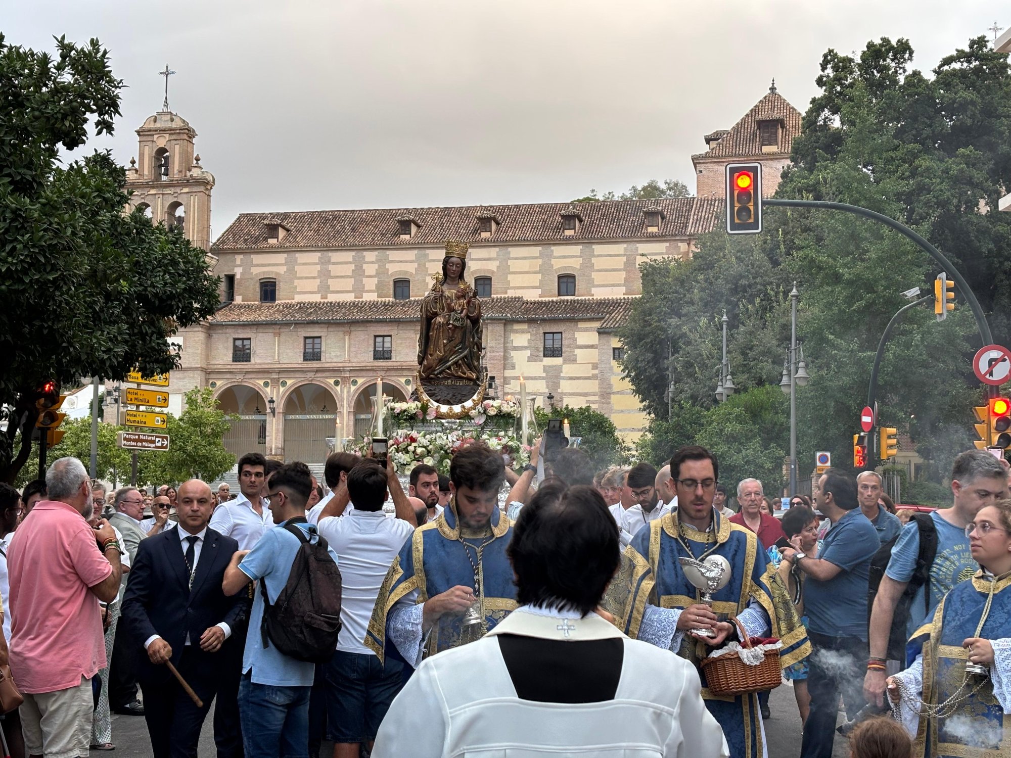 Traslado de la Virgen de la Victoria desde su Santuario a la Catedral el domingo 23 de agosto