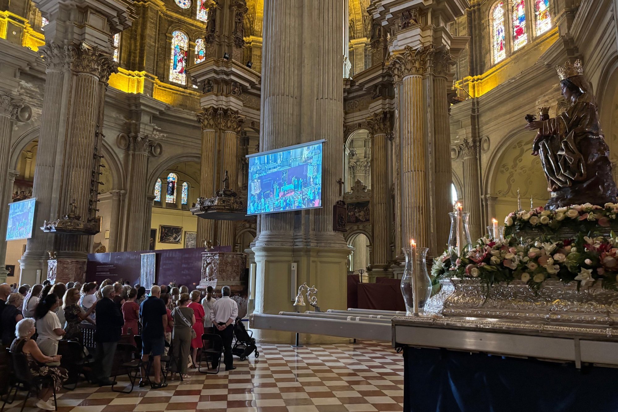 La Virgen de la Victoria ya está en la Catedral para su novena