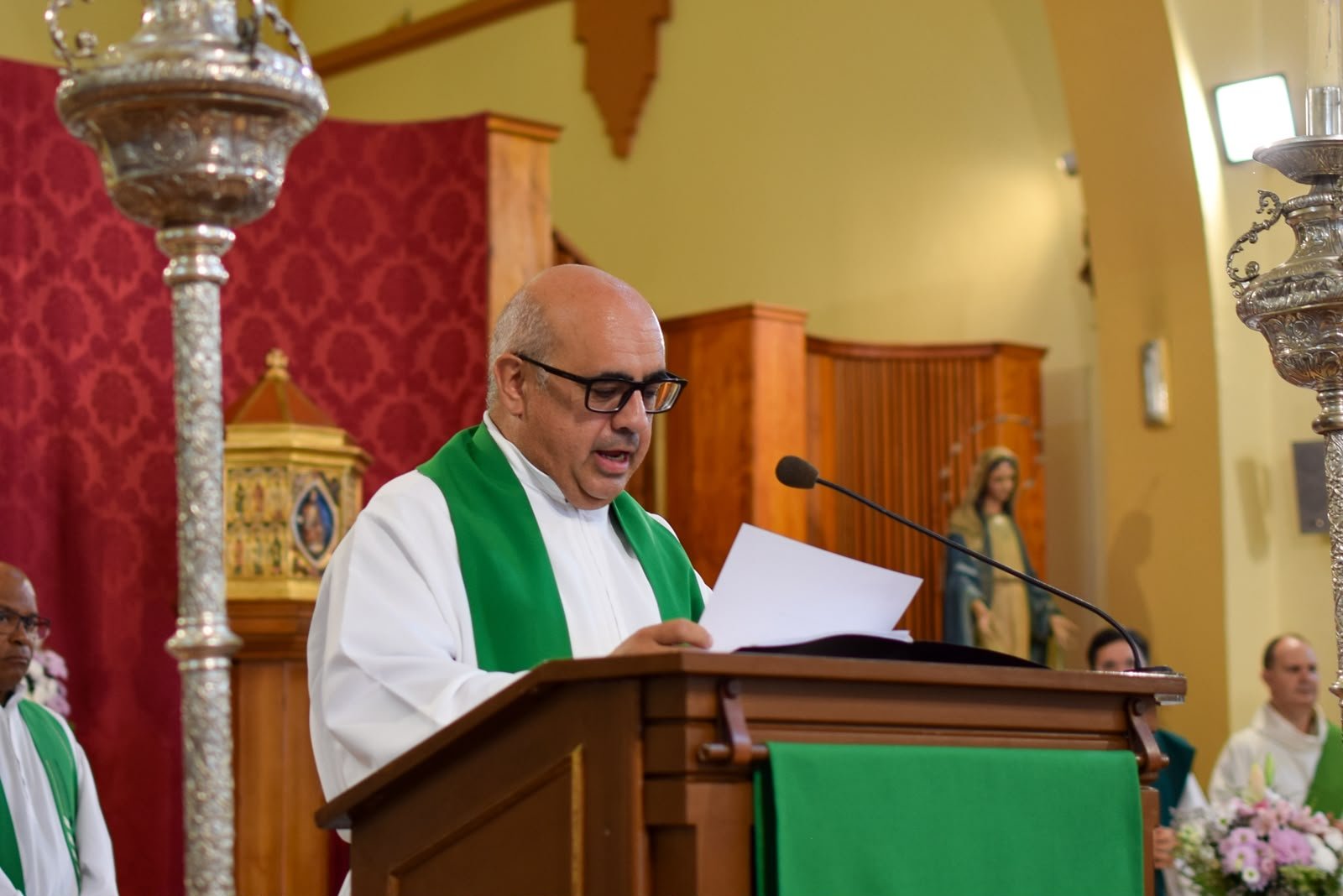 Toma de posesión de Antonio J. Sosa en Santa María Micaela