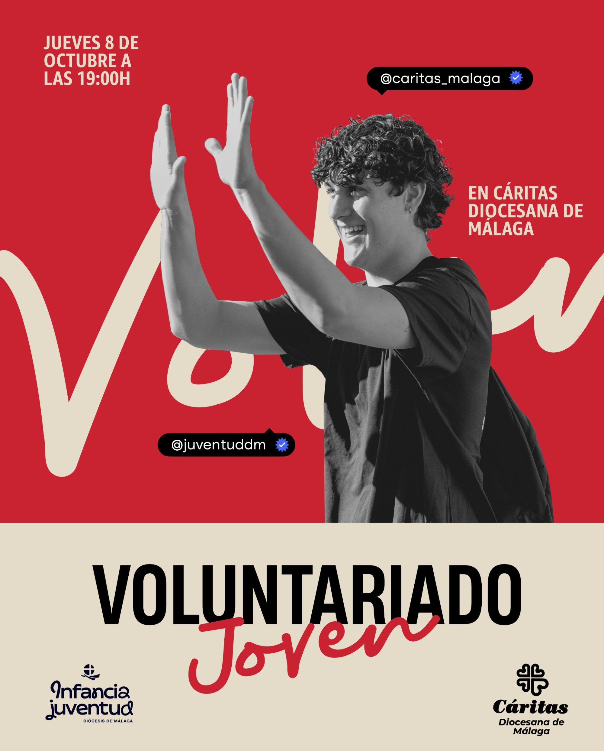 Cáritas Diocesana y la Delegación de Infancia y Juventud convocan una nueva reunión informativa del programa Voluntariado Joven