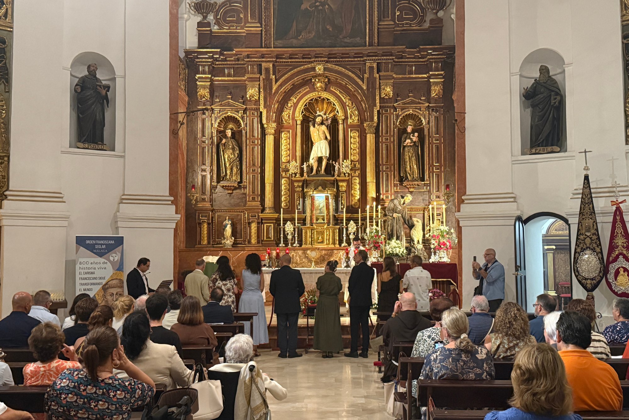 Ocho nuevos miembros de la Orden Franciscana Seglar, en la Semana Franciscana en Málaga