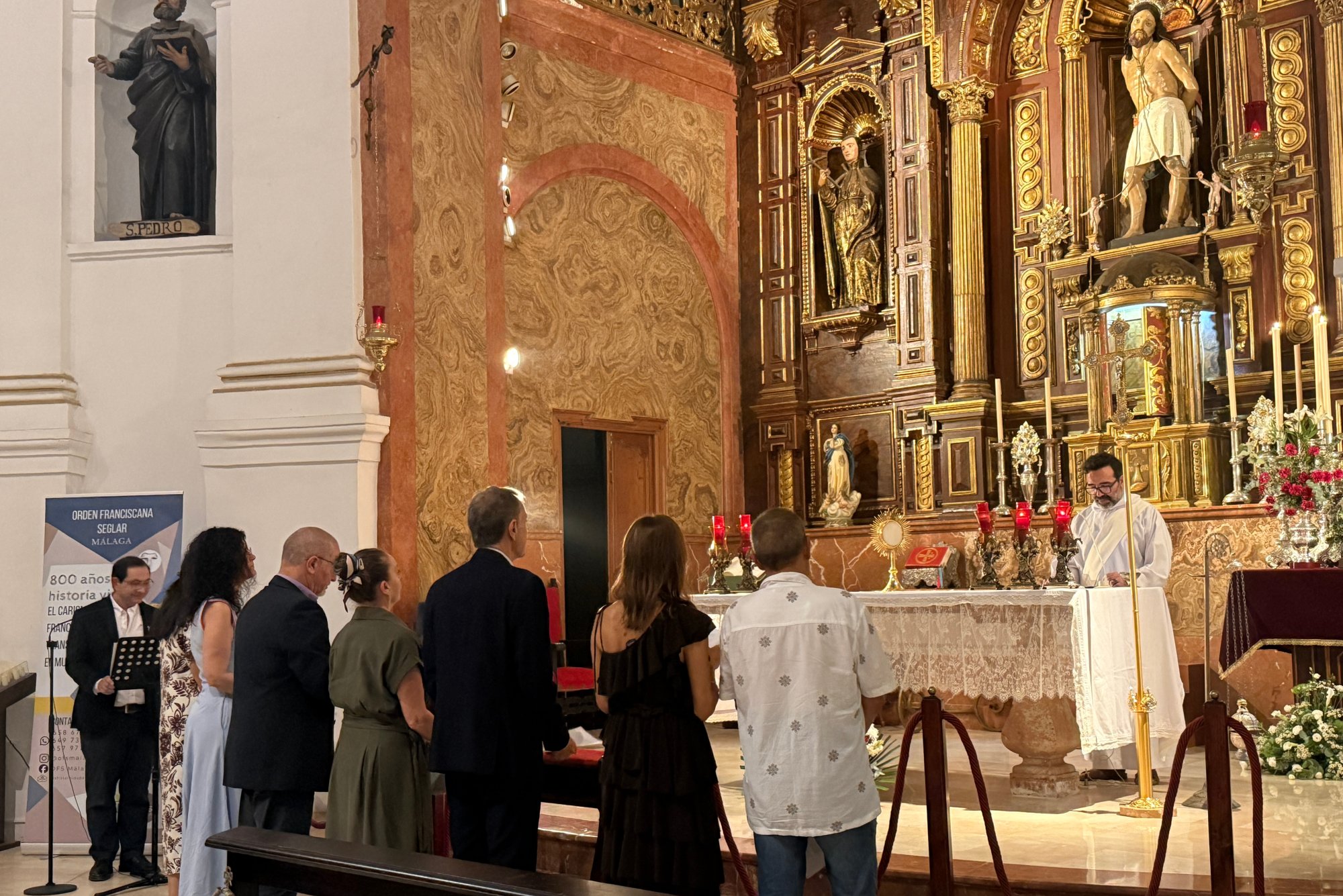 Ocho nuevos miembros de la Orden Franciscana Seglar, en la Semana Franciscana en Málaga
