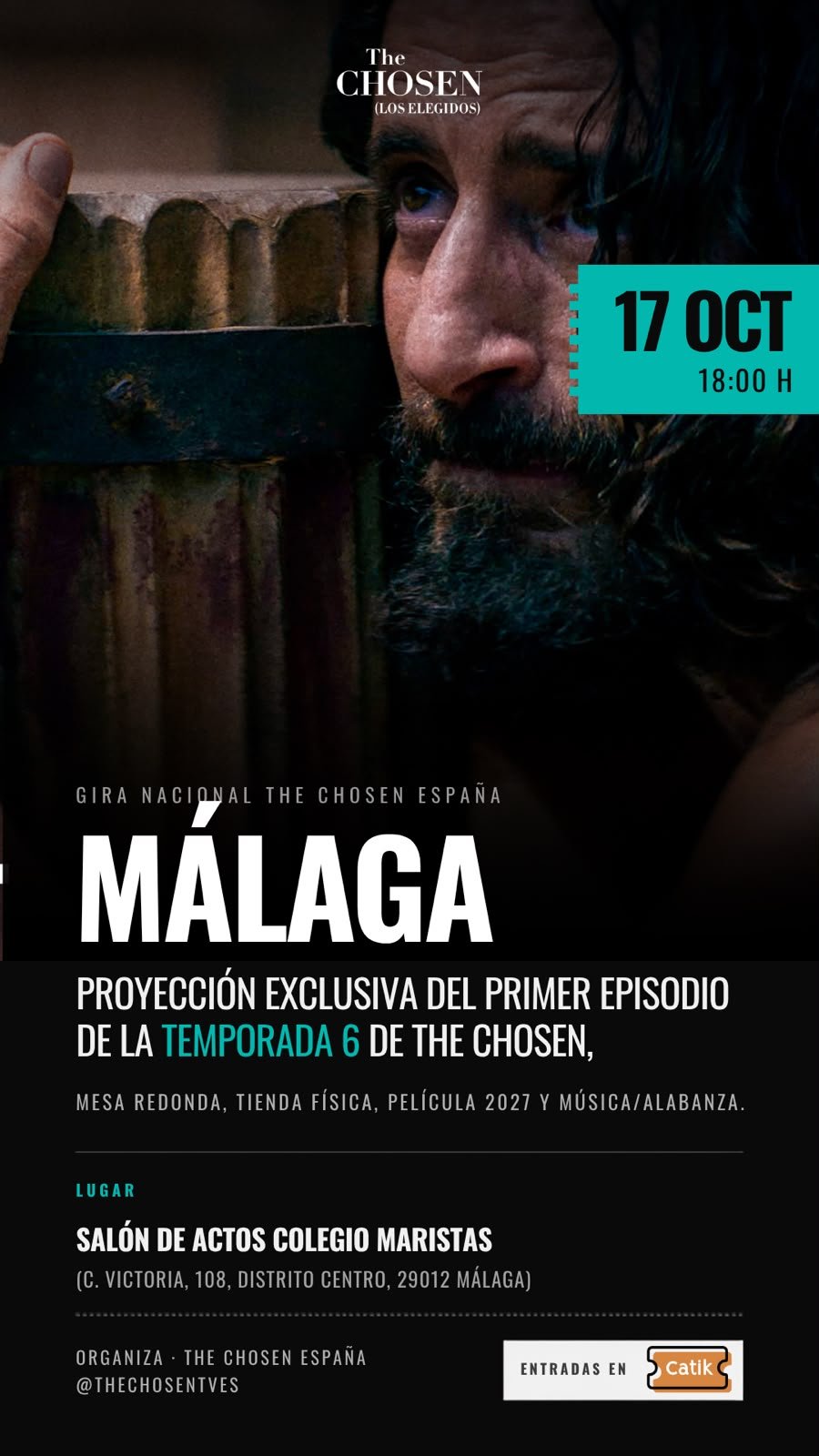 Estreno de la nueva temporada de la serie The Chosen en Málaga