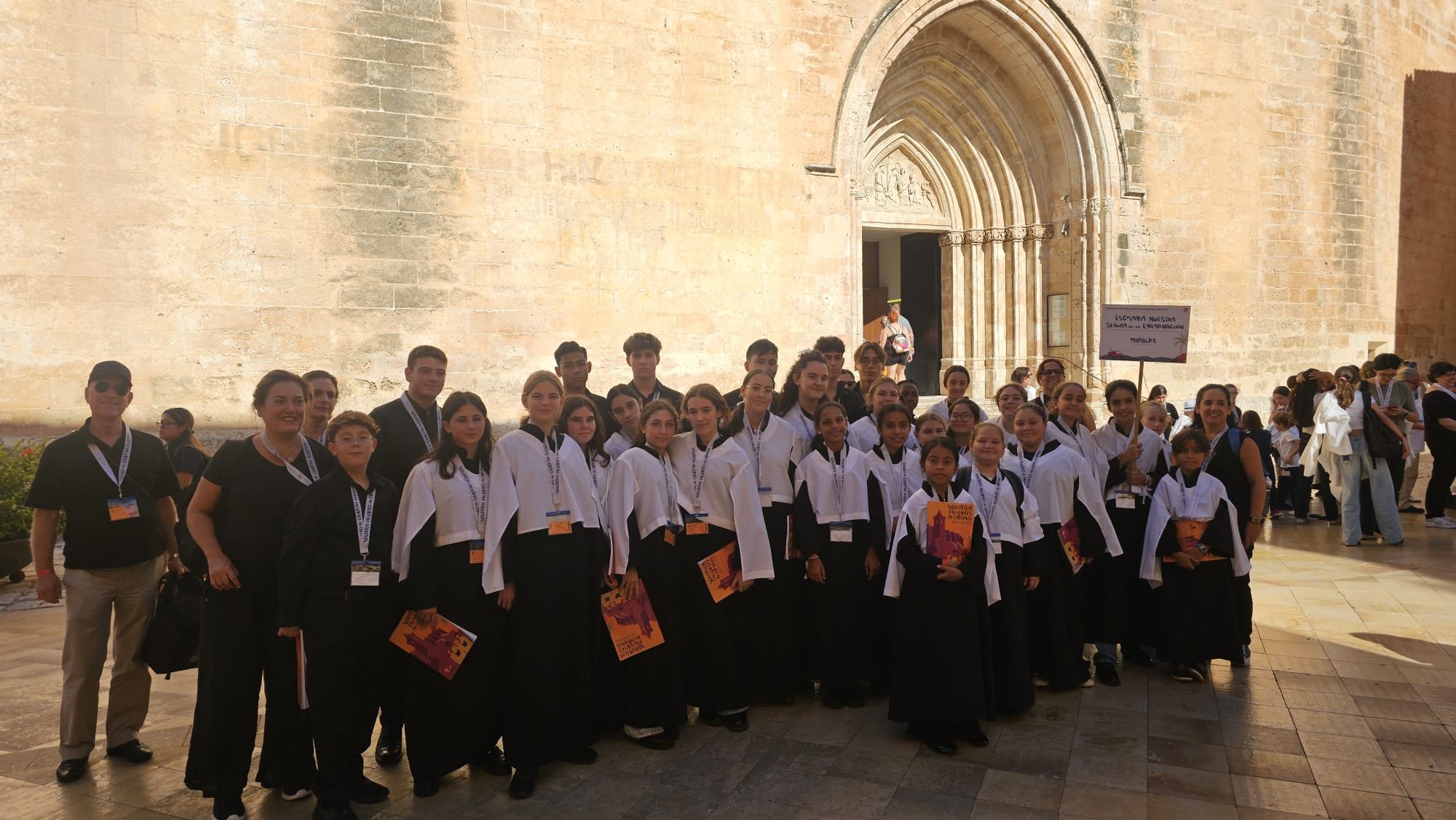 La Escolanía de la parroquia de la Encarnación de Marbella, en el VI Congreso Nacional de Pueri Cantores celebrado en Menorca