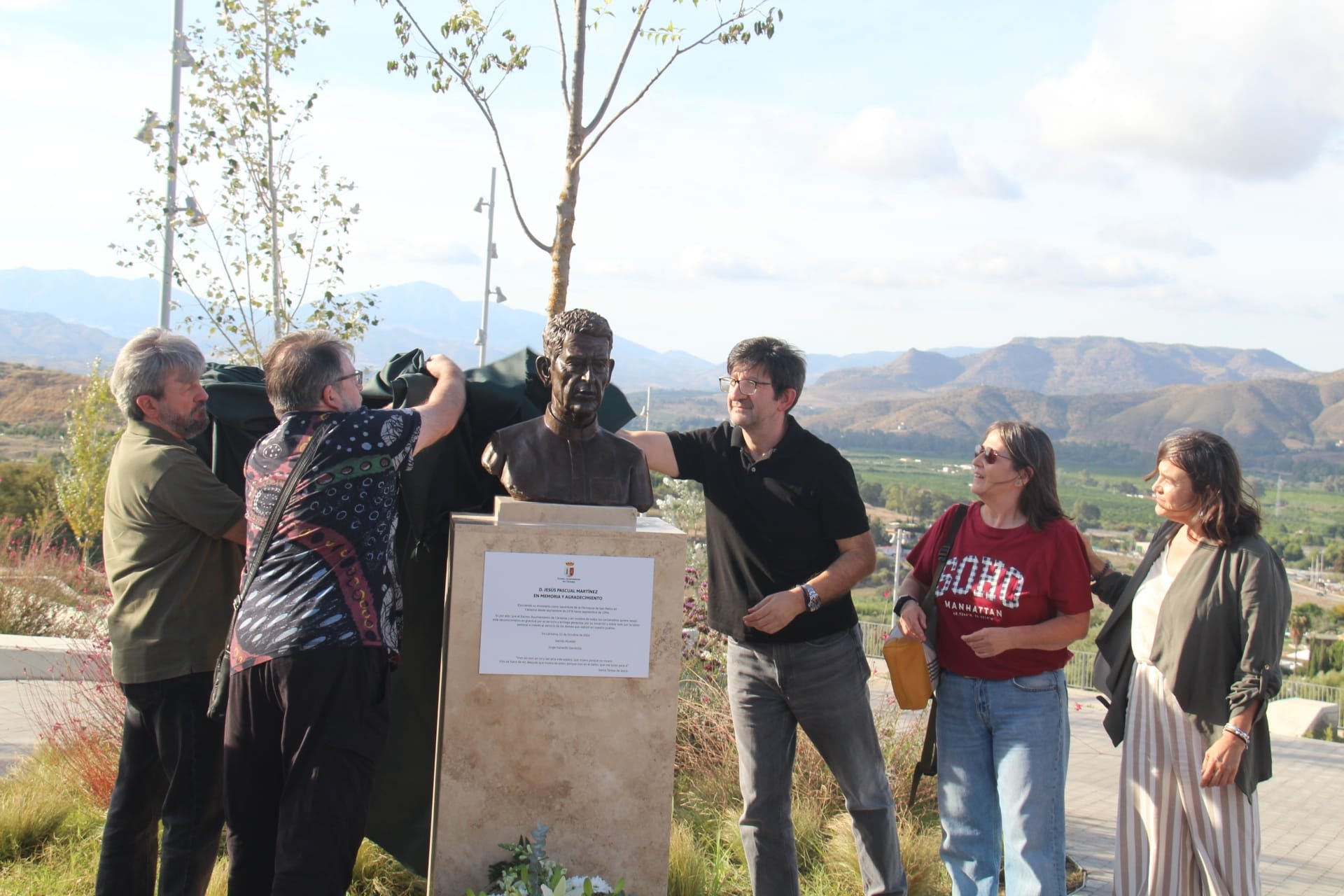 Cártama inaugura un parque urbano sostenible dedicado al sacerdote D. Jesús Pascual