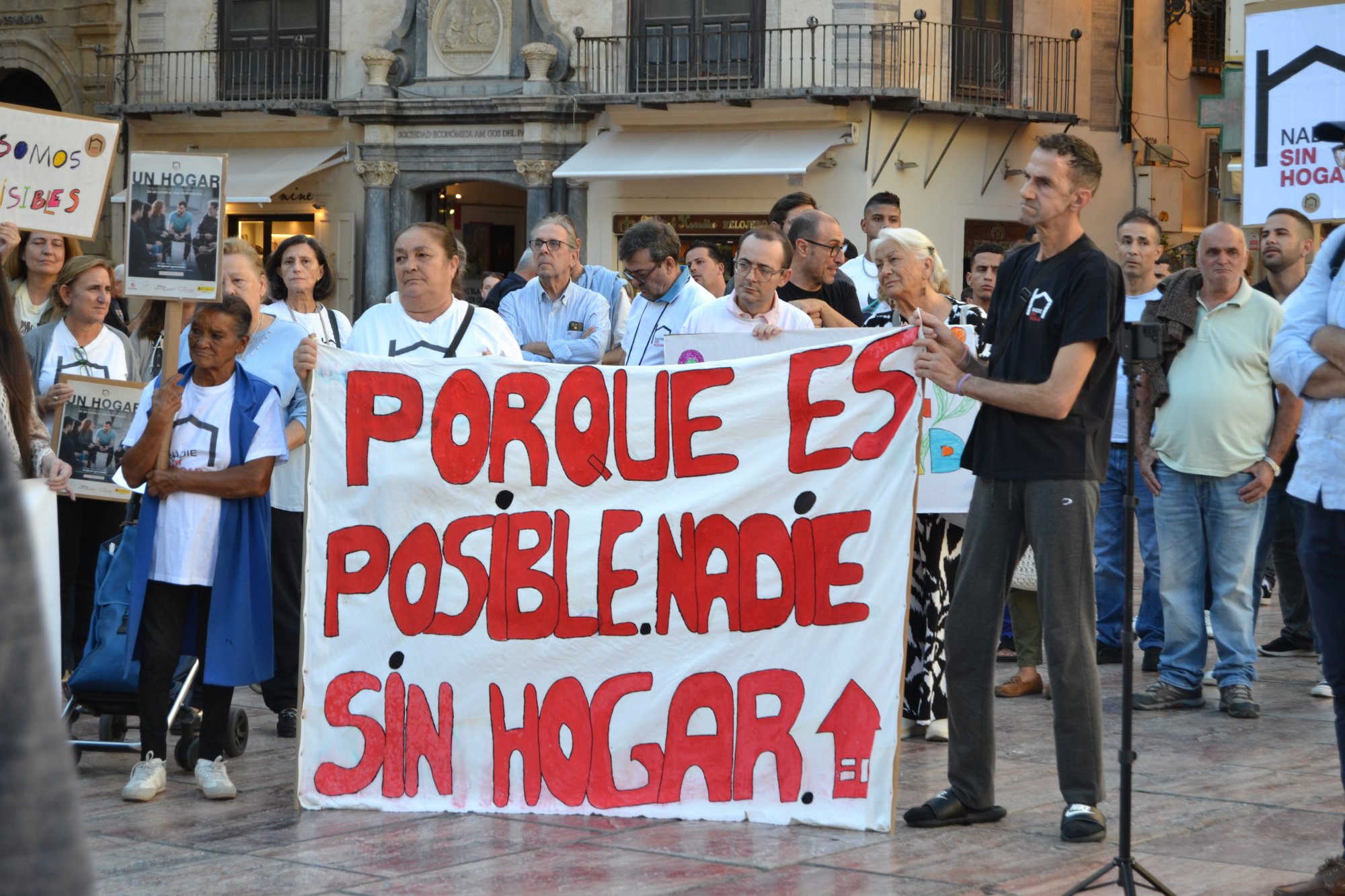 Las personas sin hogar alzan la voz en Málaga para reclamar sus derechos