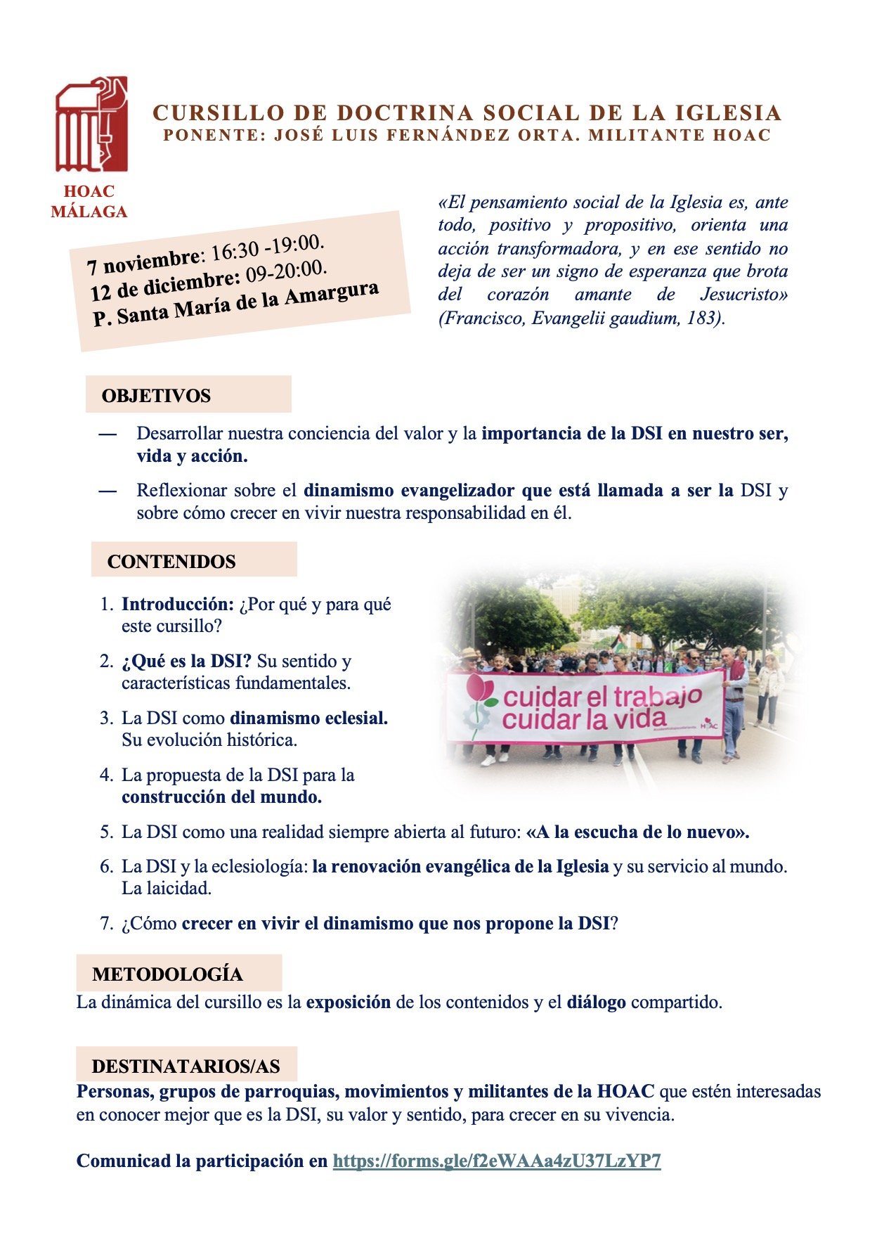 La HOAC celebra su 80 aniversario