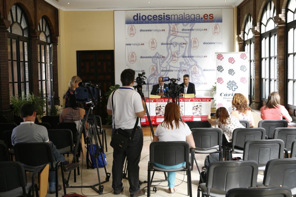 Rueda de prensa celebrada en el Obispado