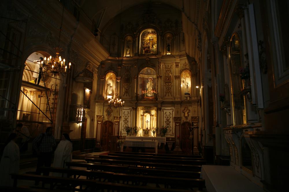 La capilla del convento está siendo restaurada