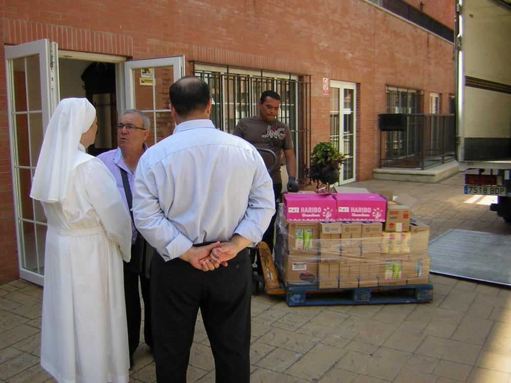 La Archicofradía revisó la llegada de los víveres