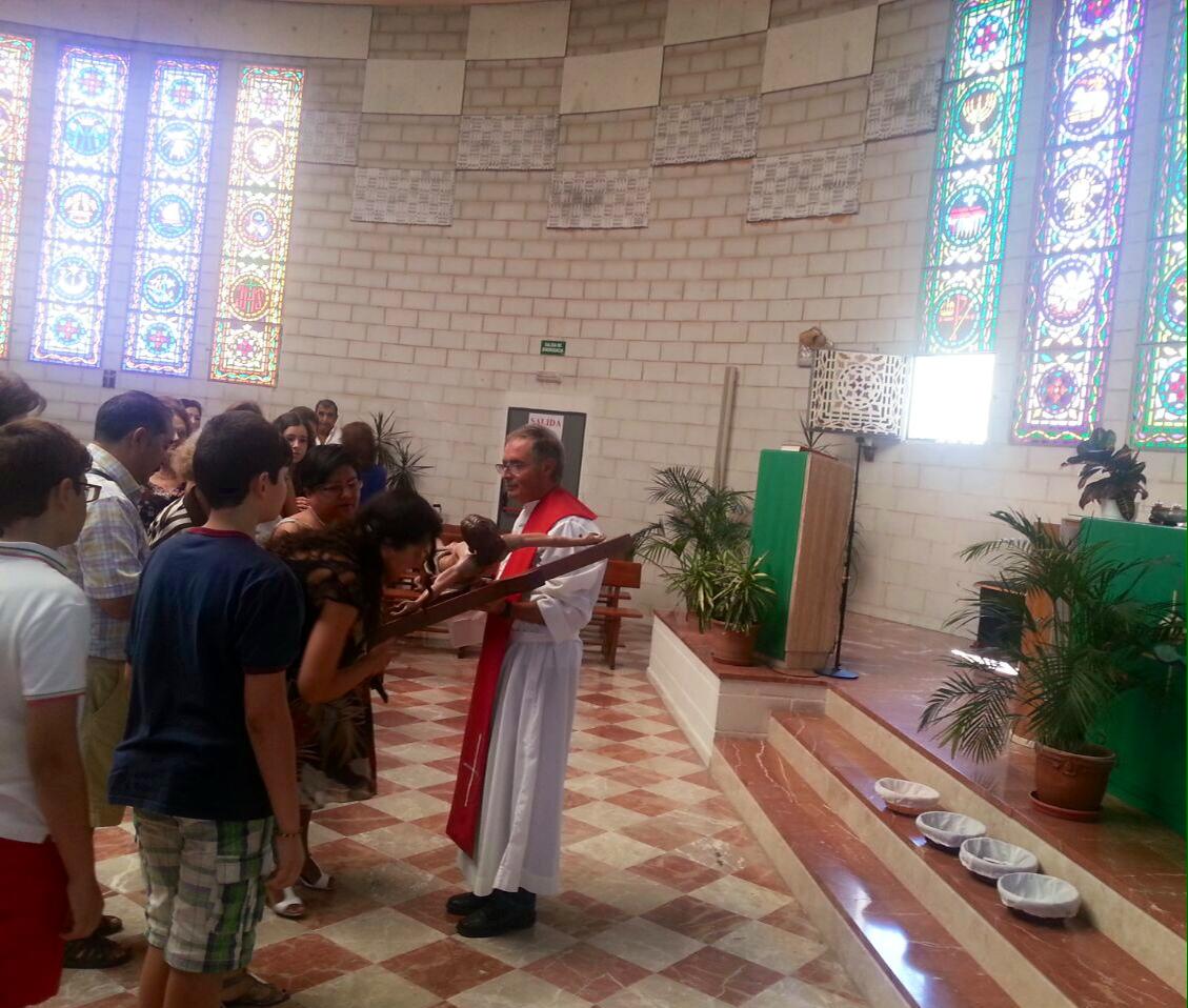 San Fernando tras la misa del día de la Exaltación de la Cruz