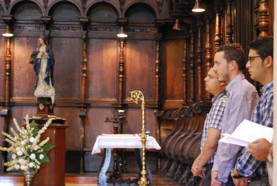 Seminaristas participantes en la jornada sacerdotal