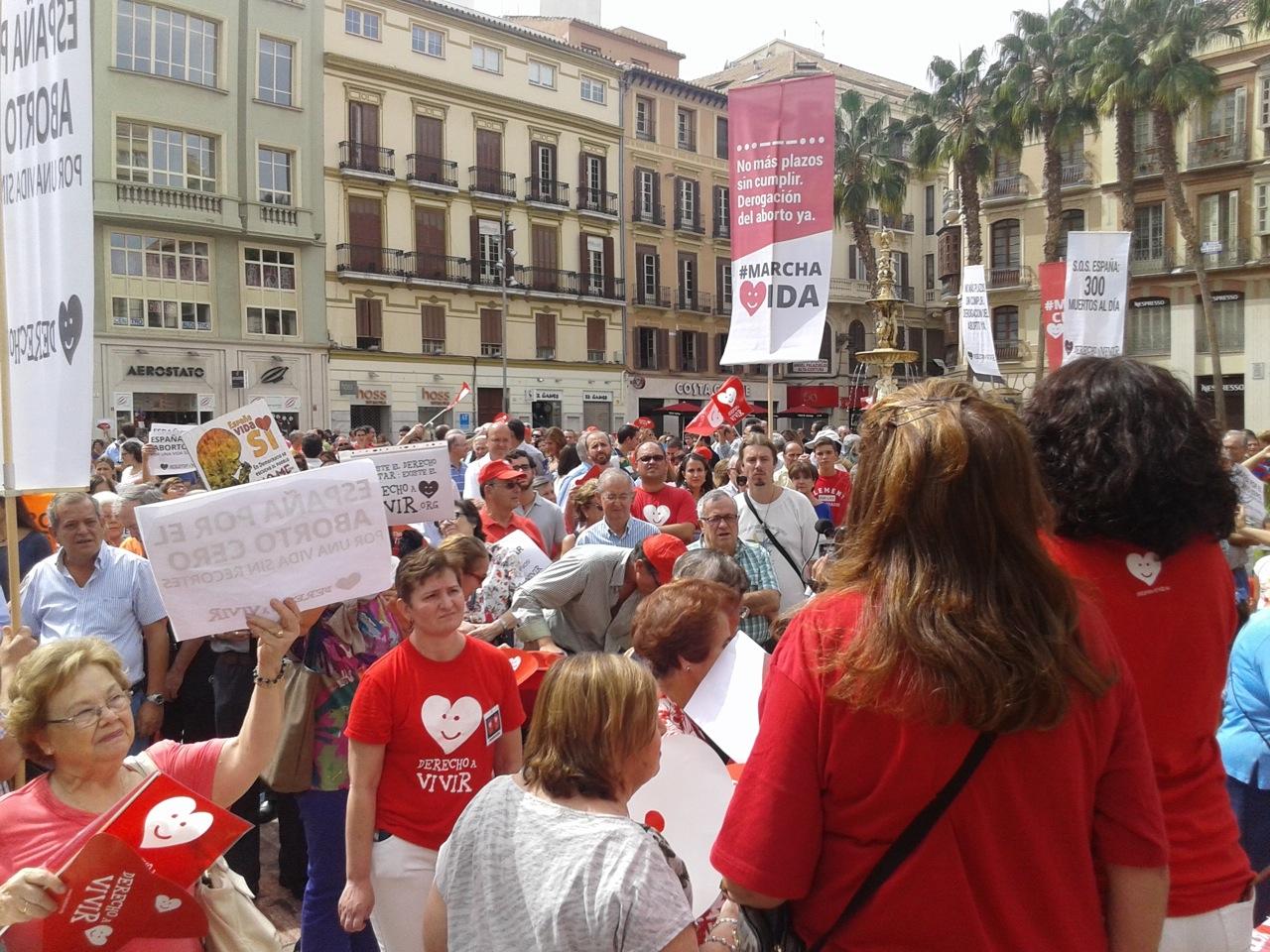 La Marcha por la Vida en la plaza de la Constitución
