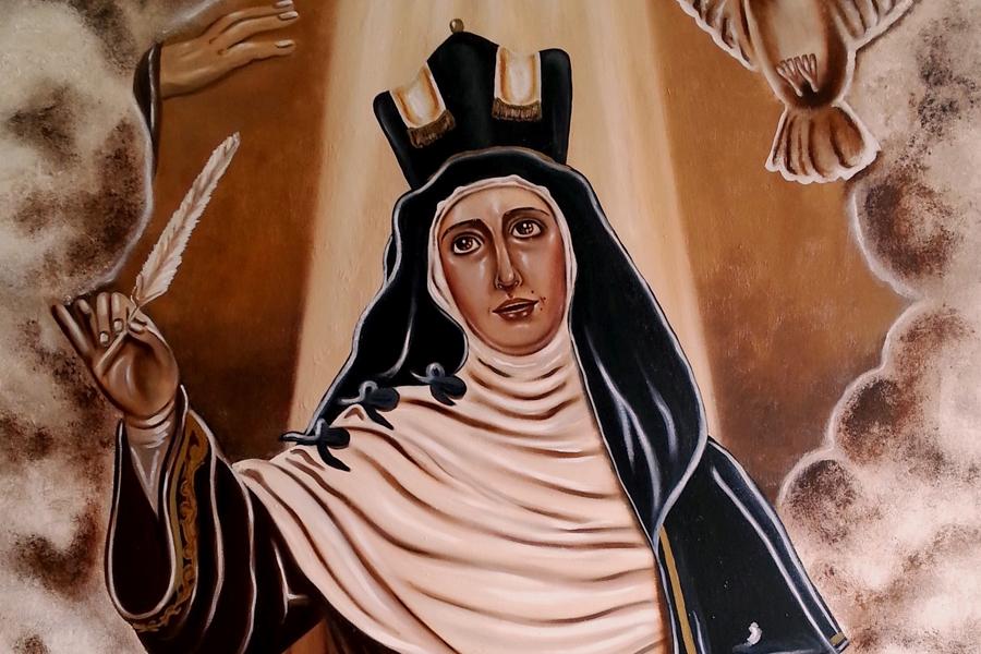El pintor Juan Carlos de la Torre retrata a Santa Teresa