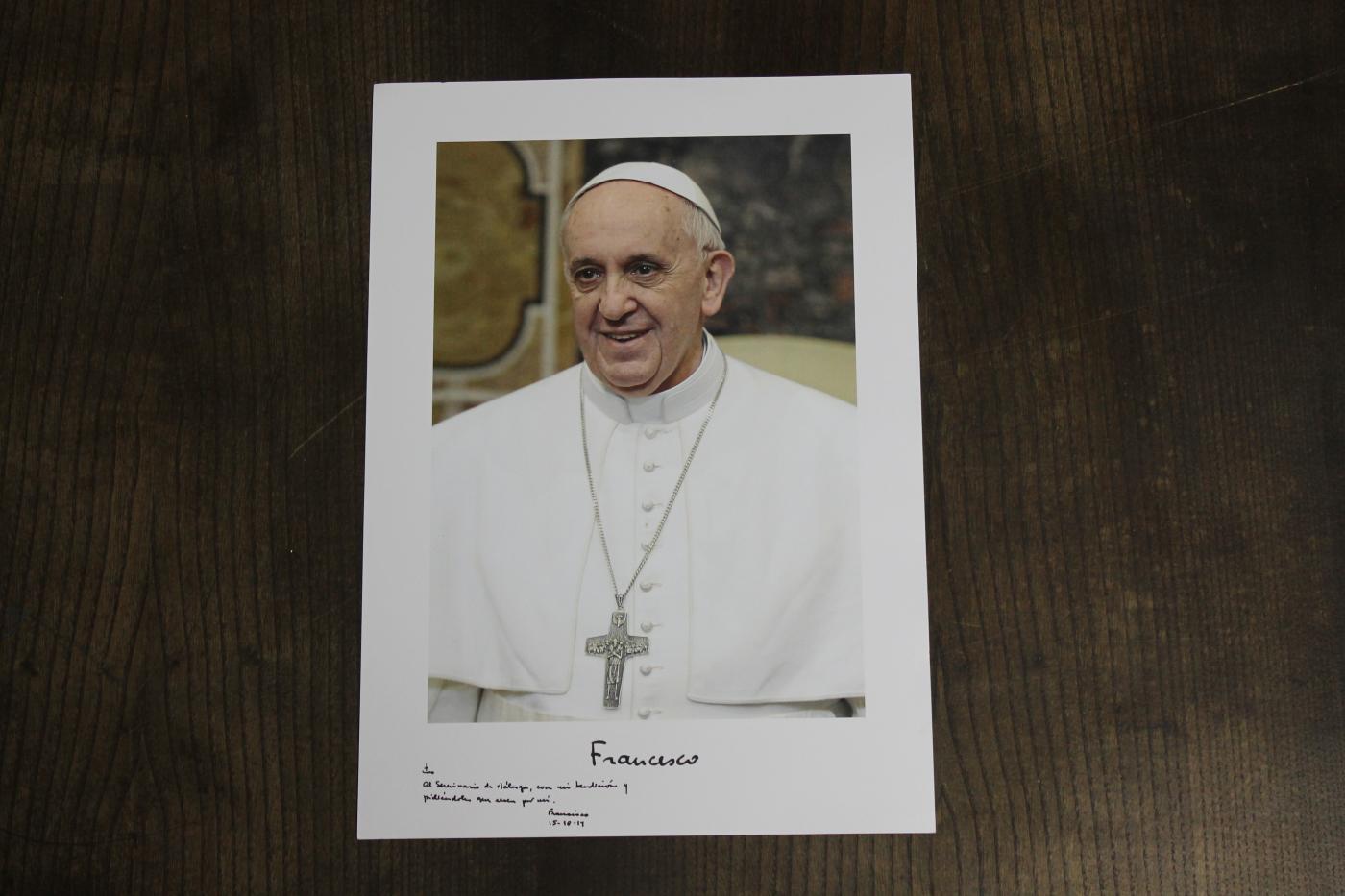 La foto que el Papa dedica al Seminario