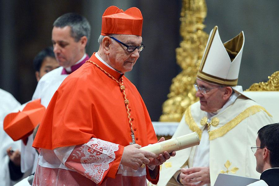 Mons. Fernando Sebastián tras ser creado cardenal por el papa Francisco el pasado 22 de febrero