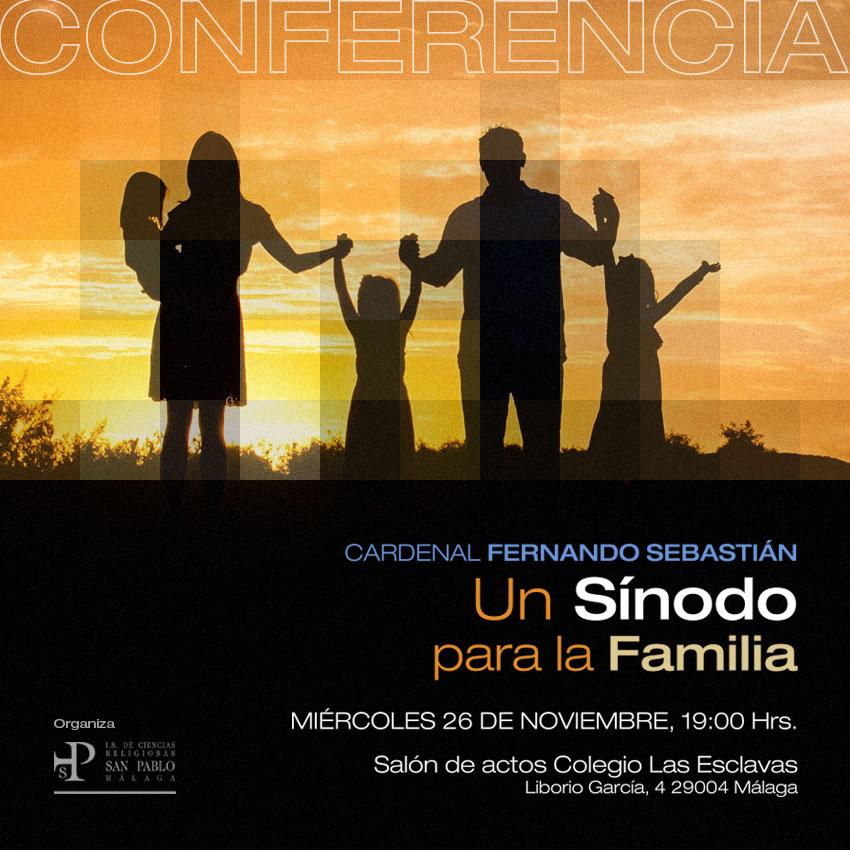 Cartel de la conferencia que tendrá lugar en el colegio de Las Esclavas