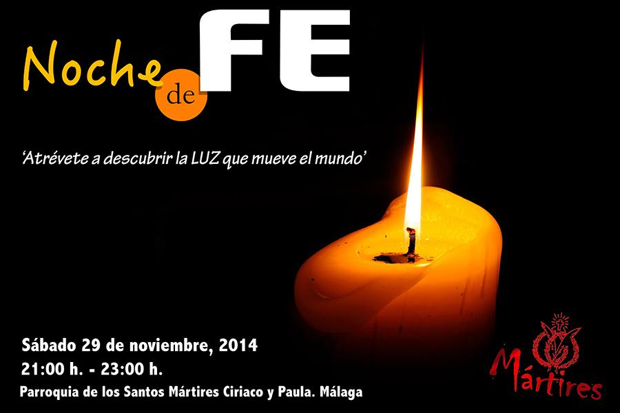 Cartel de la "III Noche de Fe"