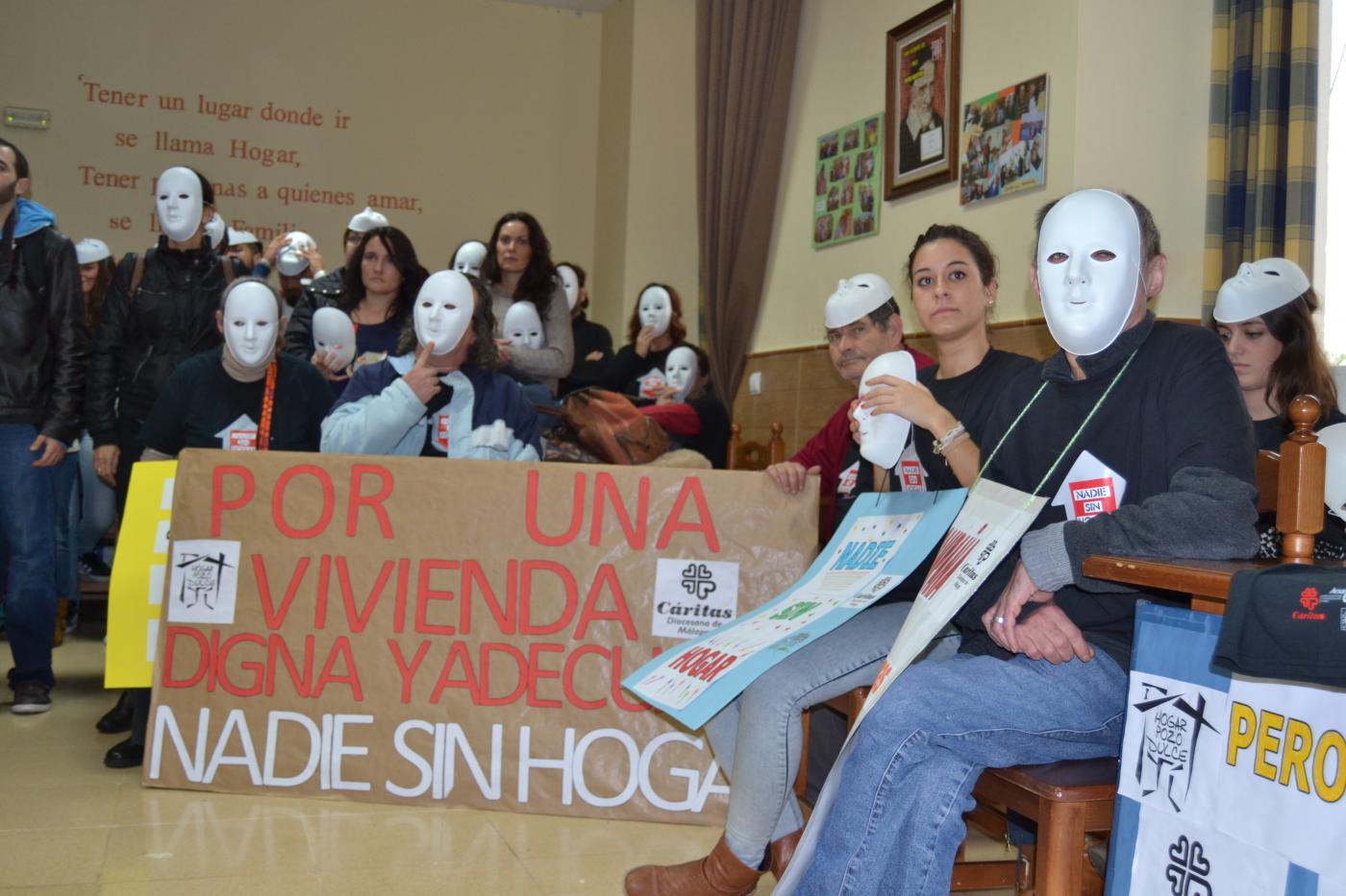 Un flashmob para reivindicar el derecho al hogar