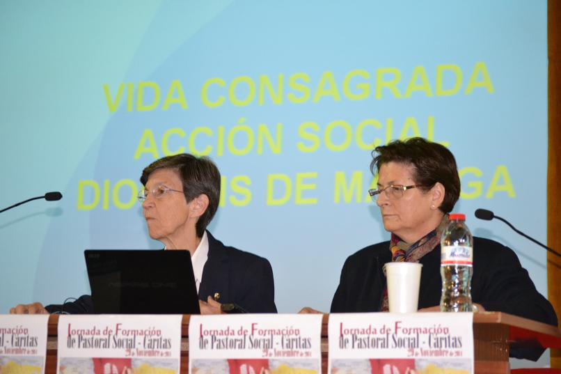 Sor Cristina González presenta el informe de CONFER "Vida consagrada y excluidos en Málaga"