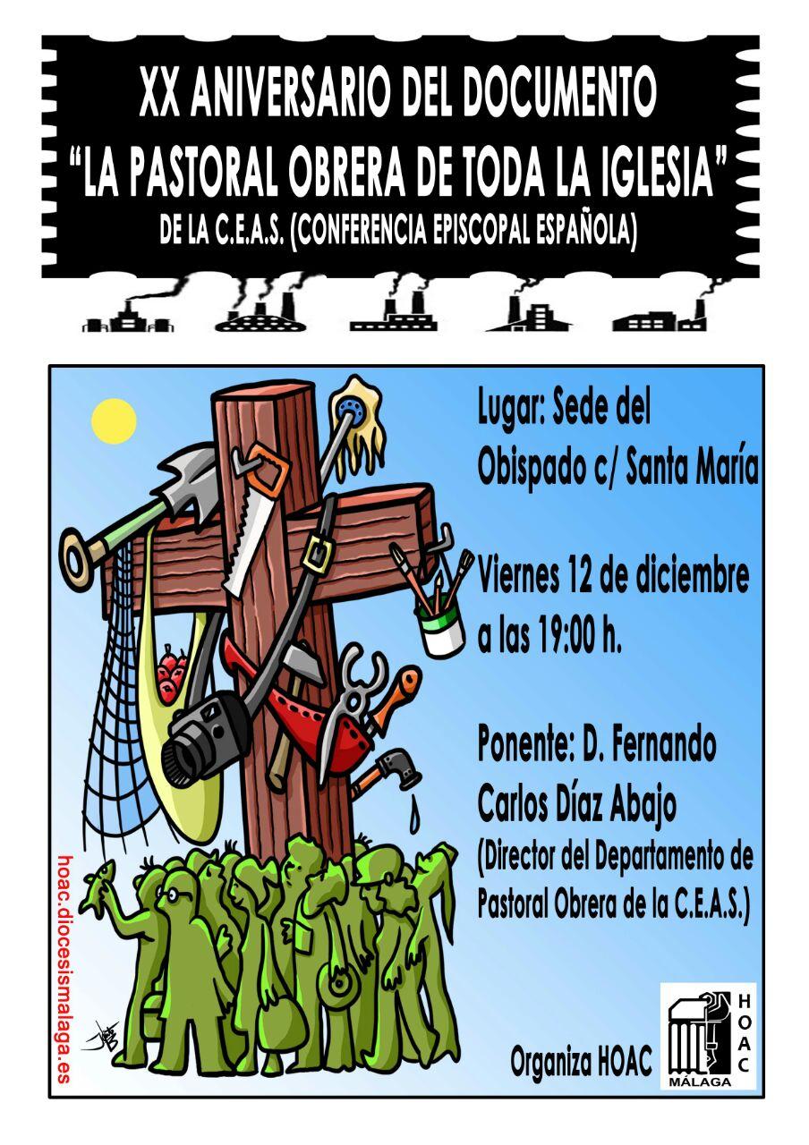 Cartel de la charla que pronunciará Fernando Díaz