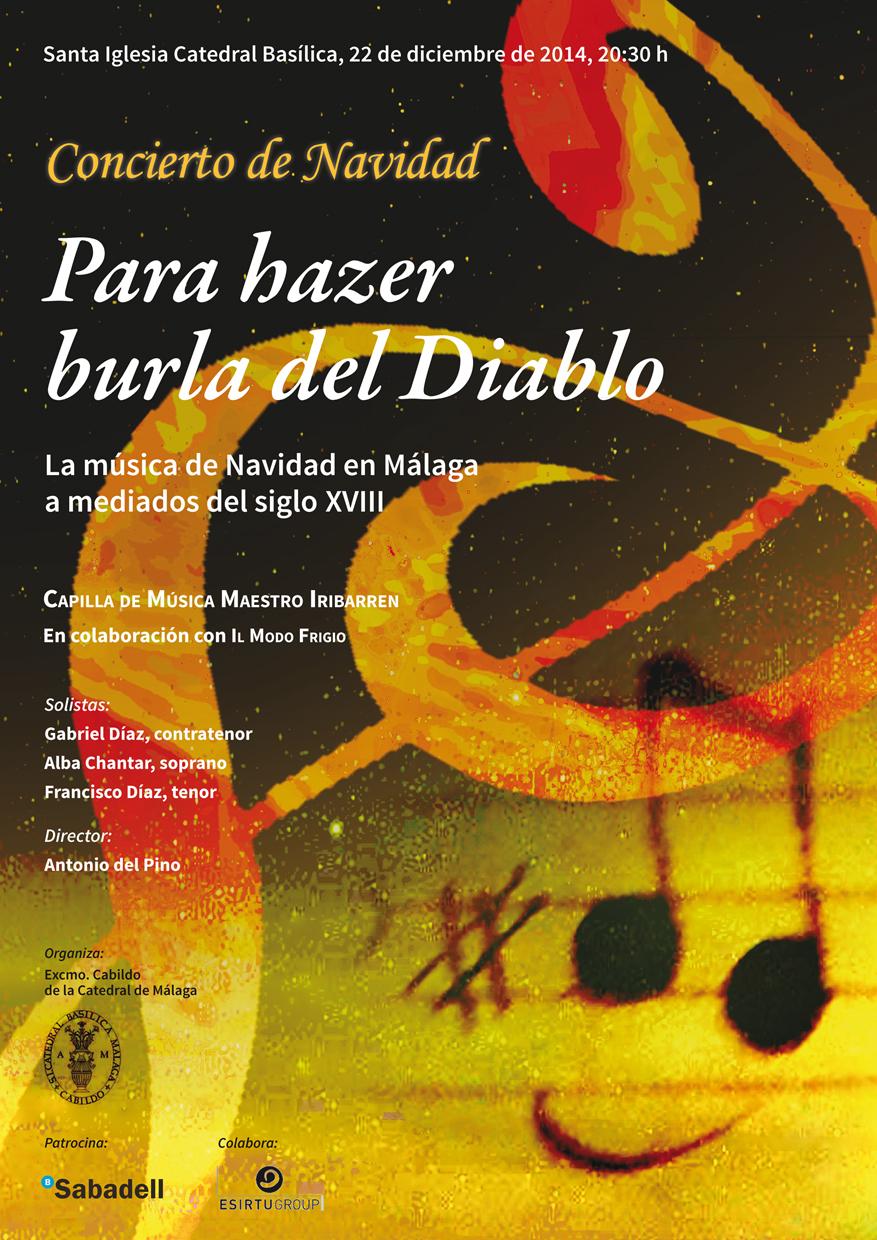 Cartel del concierto de Navidad