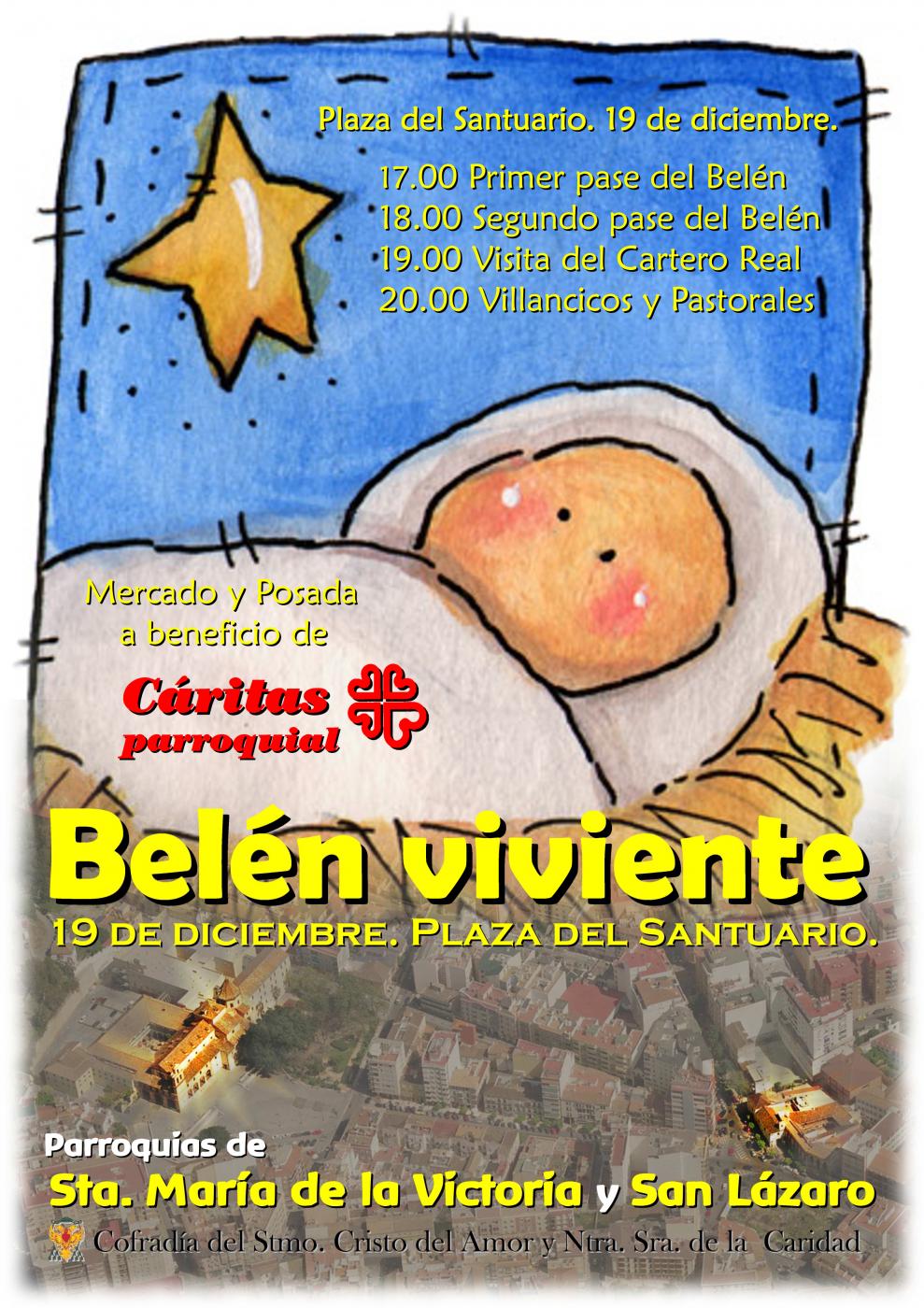 Cartel del belén viviente